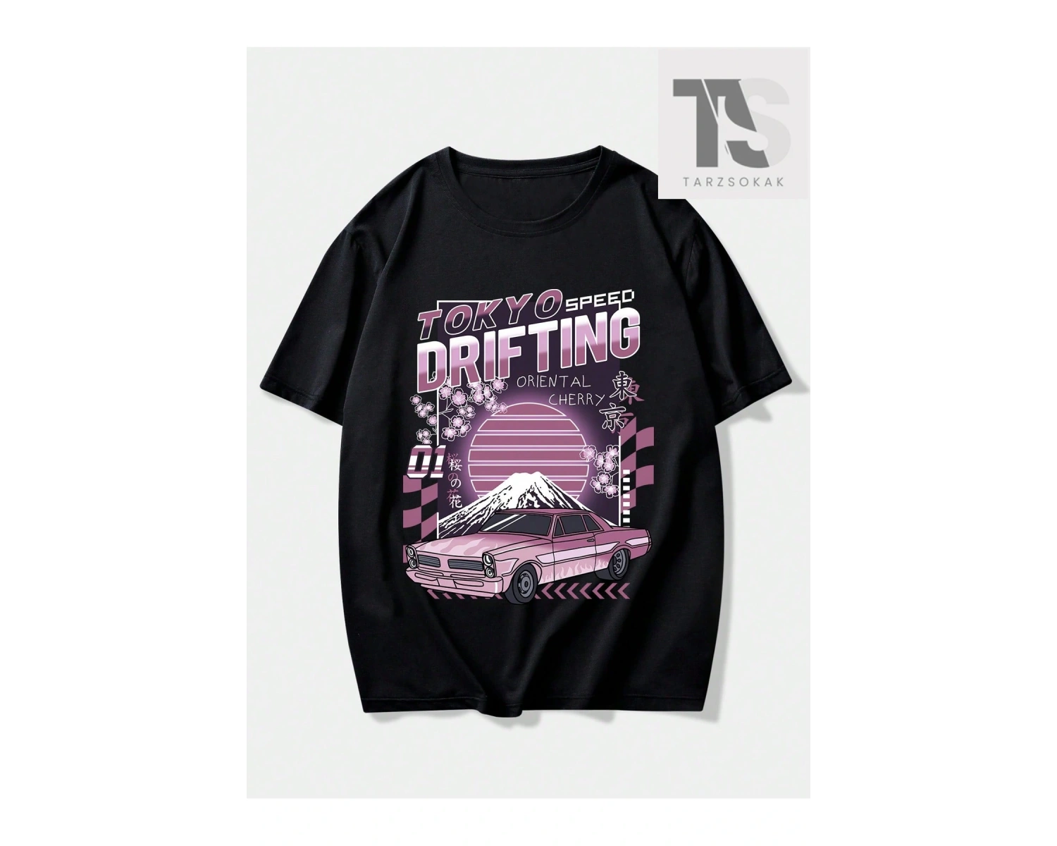 Street Life Erkek Mektup Kelebek Grafik Tişört