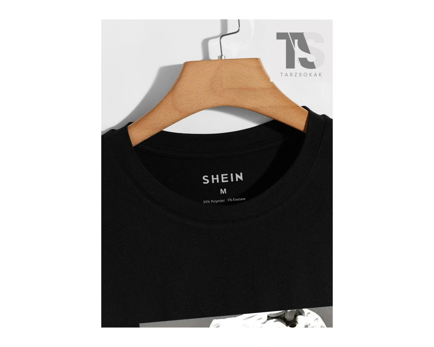 Street Life Erkek Mektup ve Yıldız Grafikli Tişört