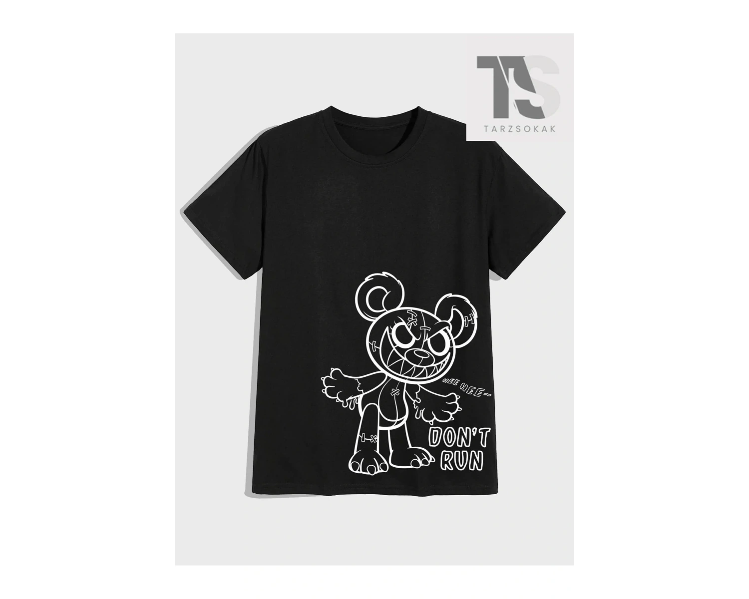 Street Life Erkek Pamuk Figürlü ve Sloganlı Grafik Tişört