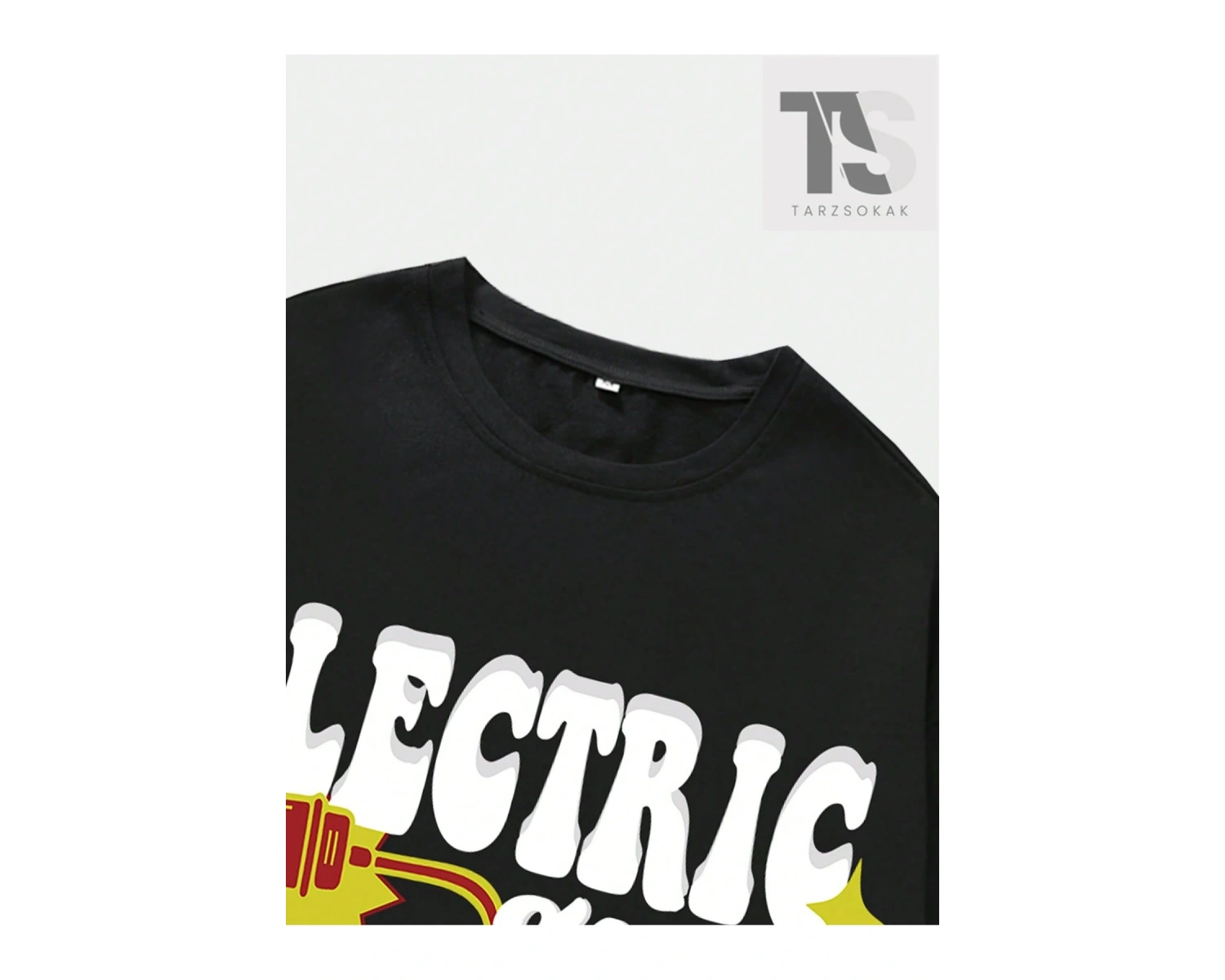 Street Life Erkek Slogan ve İskelet Baskılı Tişört