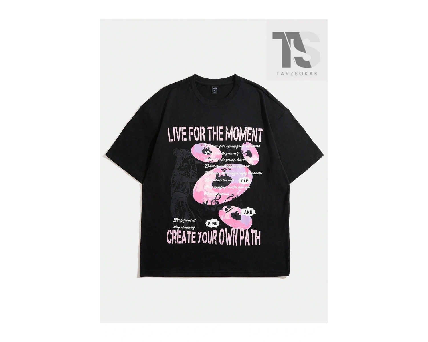 Street Life Erkek Sloganlı Grafik Tişört