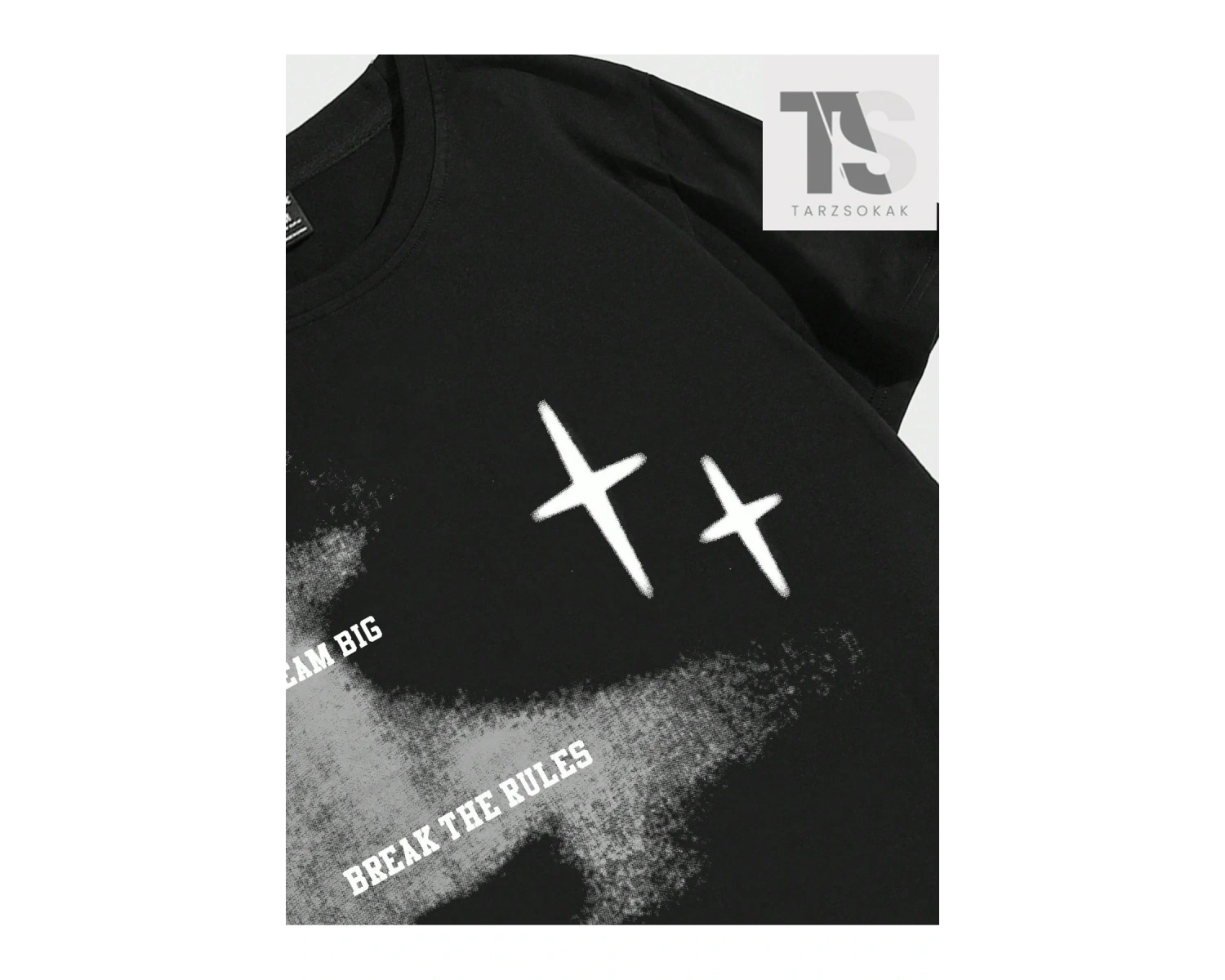 Street Life Yazı Tasarımlı Yuvarlak Yaka Erkek Kısa Kollu Günlük Giyim Tişört