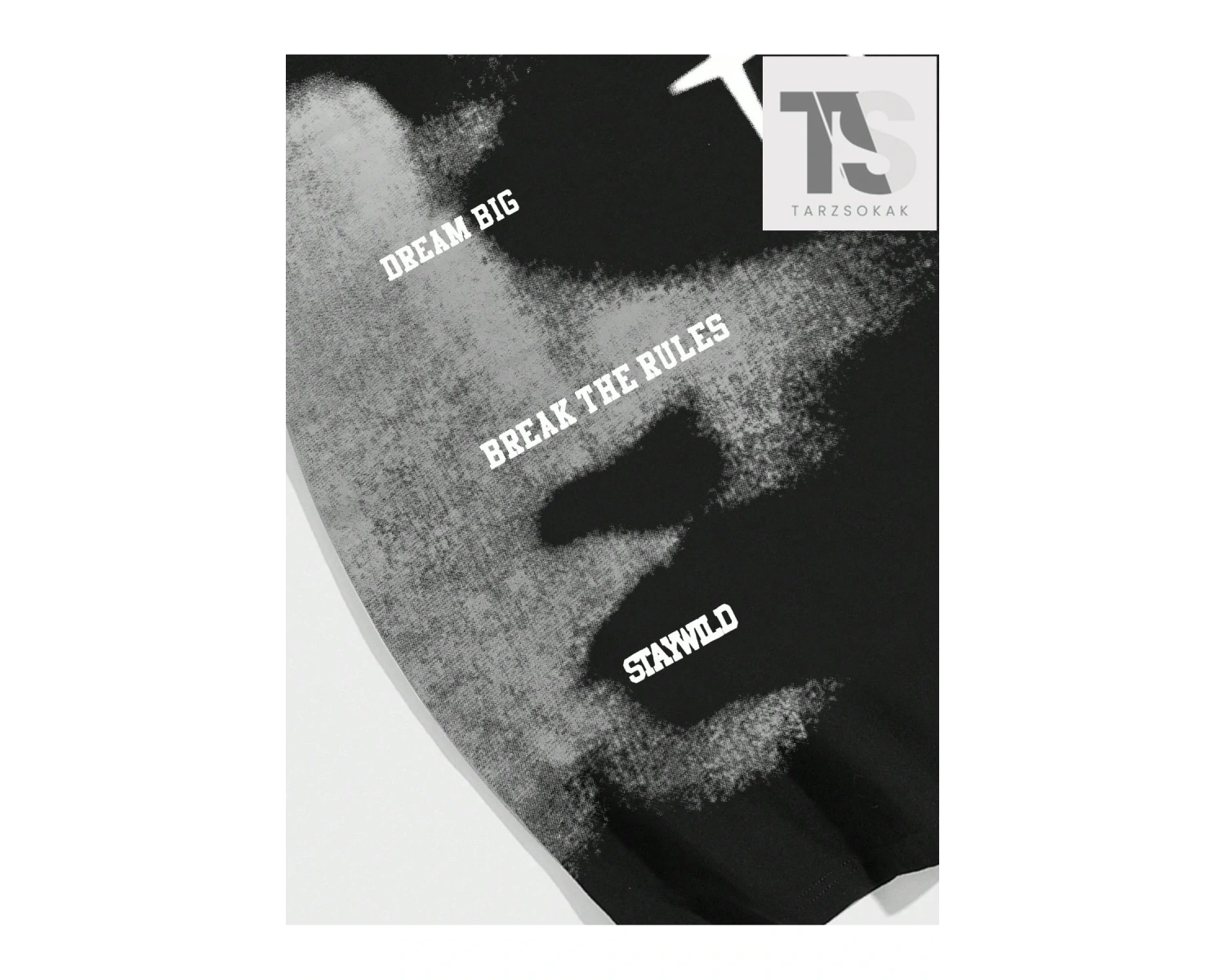 Street Life Yazı Tasarımlı Yuvarlak Yaka Erkek Kısa Kollu Günlük Giyim Tişört