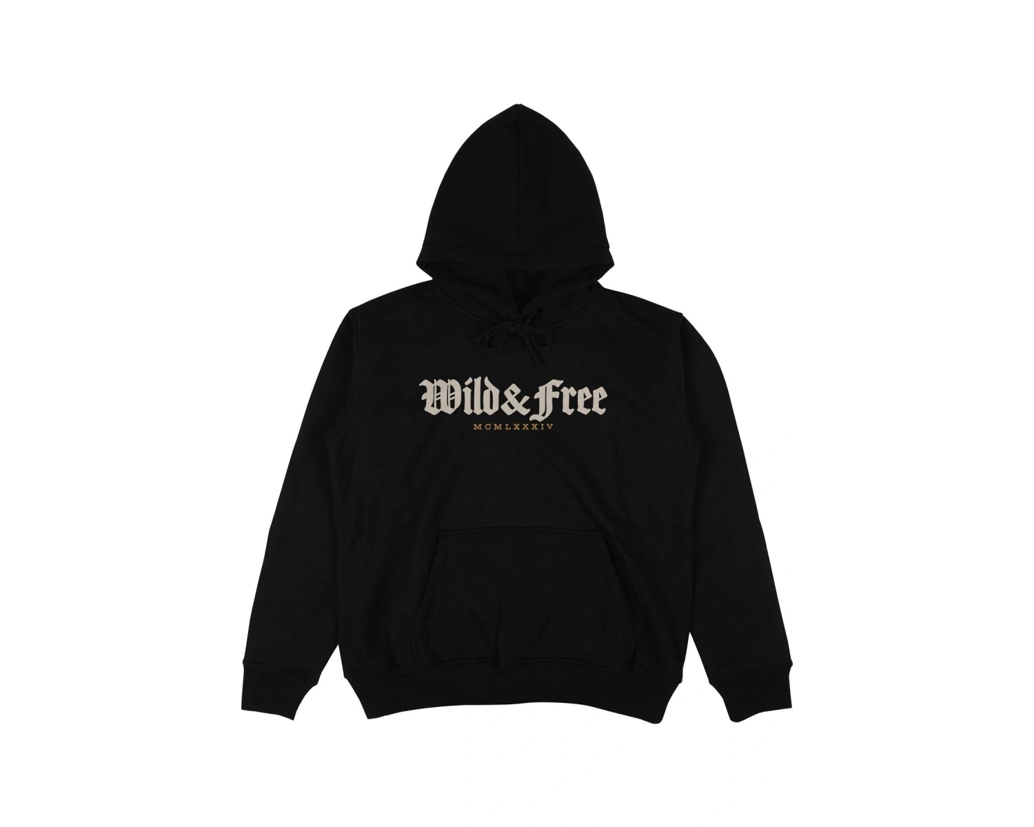 Strong Forever Siyah Oversize Unisex Kapüşonlu Sweatshirt Hoodie