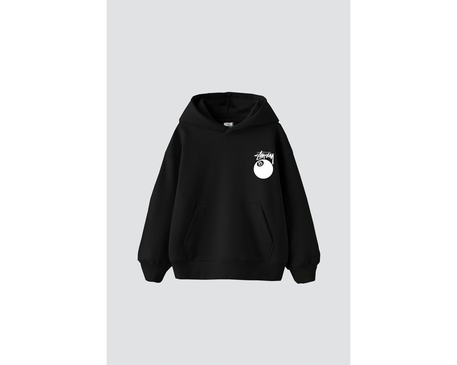 Sts. Eight Ball Baskılı Oversize Unisex Beyaz