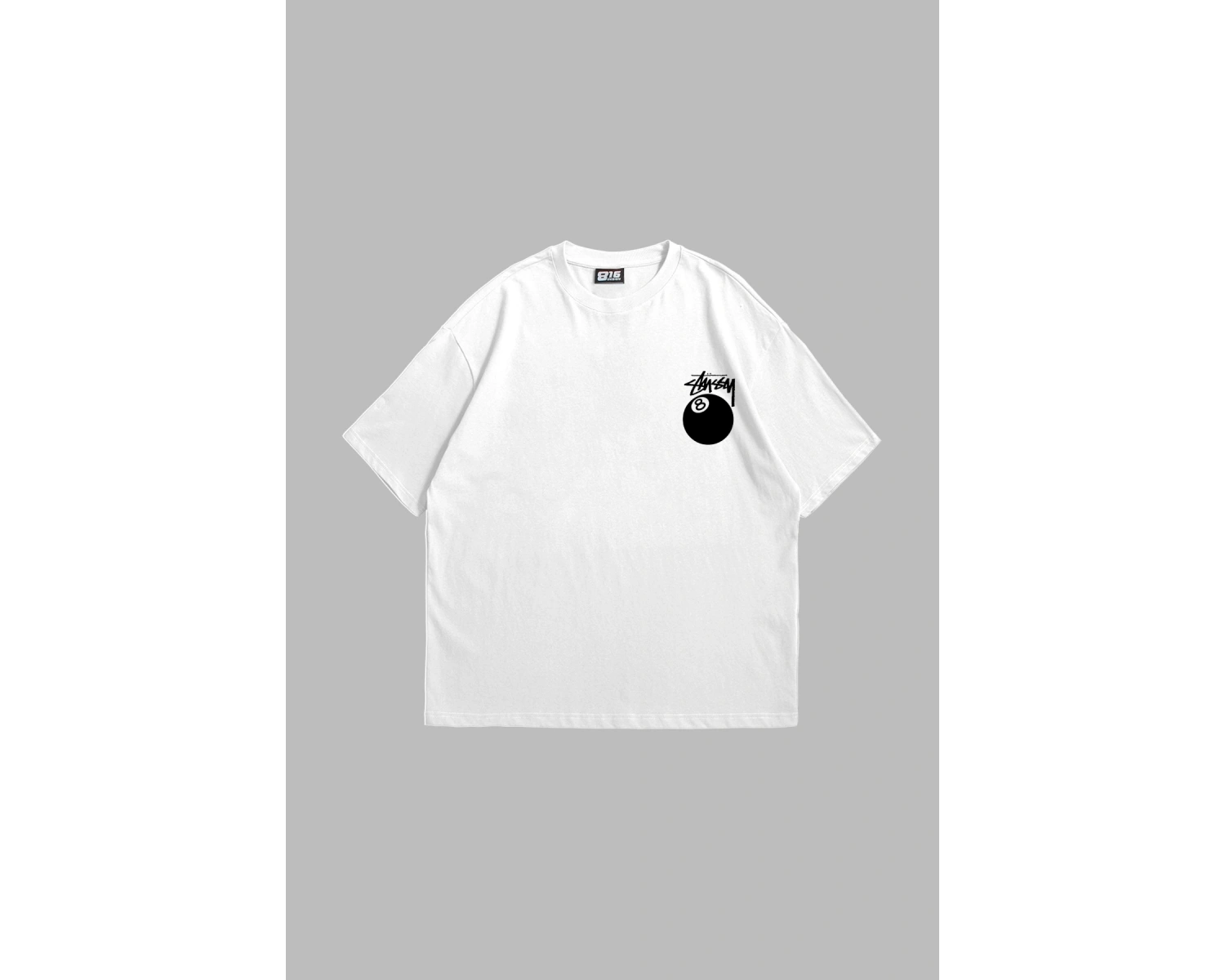 Sts. Eight Baskılı Oversize Unisex Beyaz