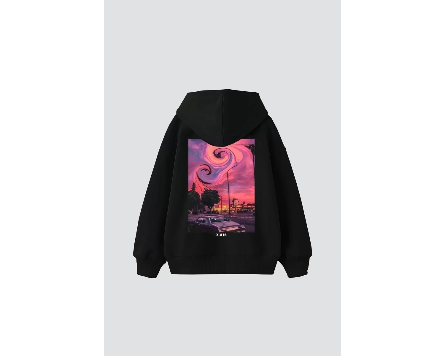 Summer Love Sırt Baskılı Oversize Unisex Beyaz