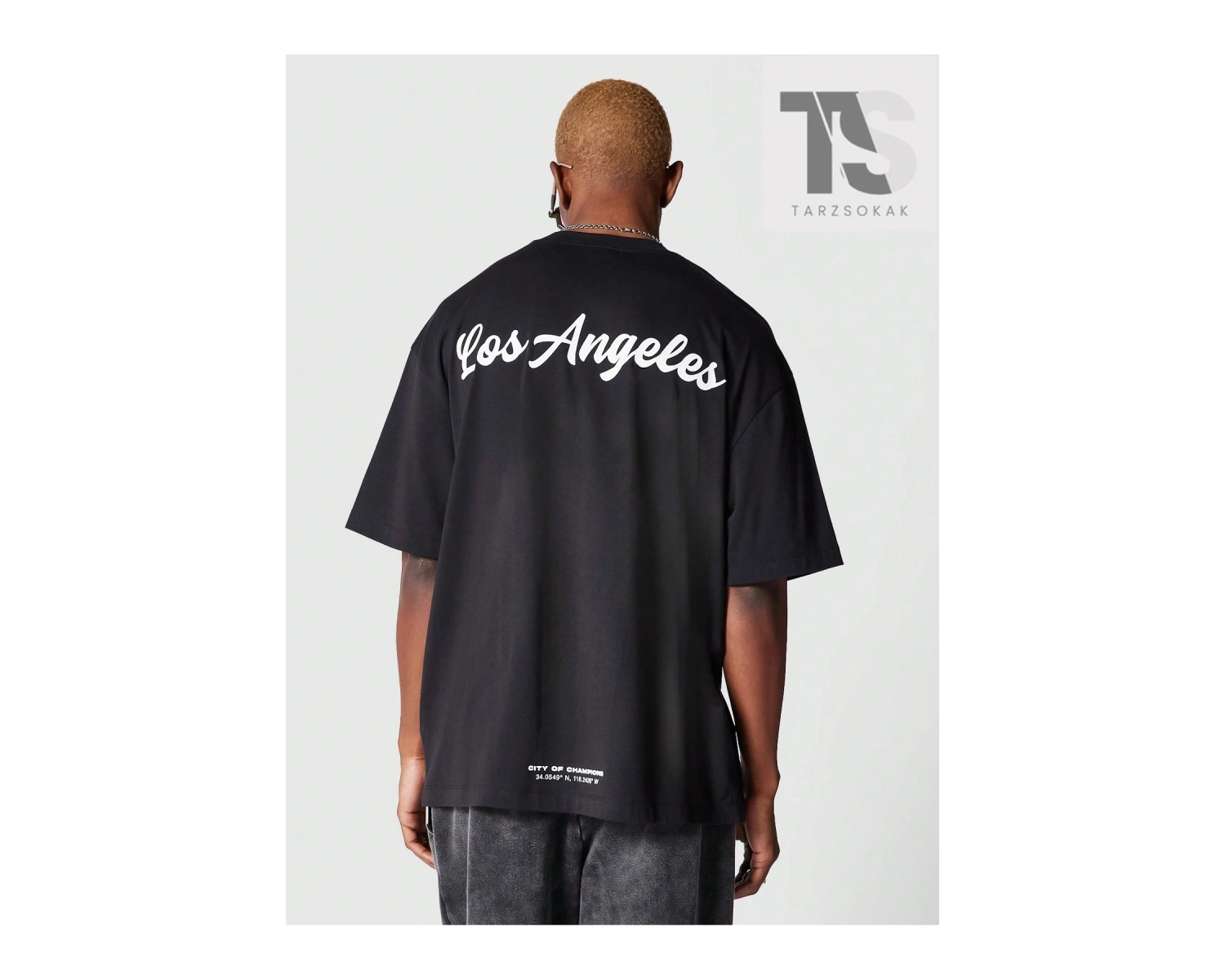 SUMWON Önü Arkası Şehir Baskılı Tişört