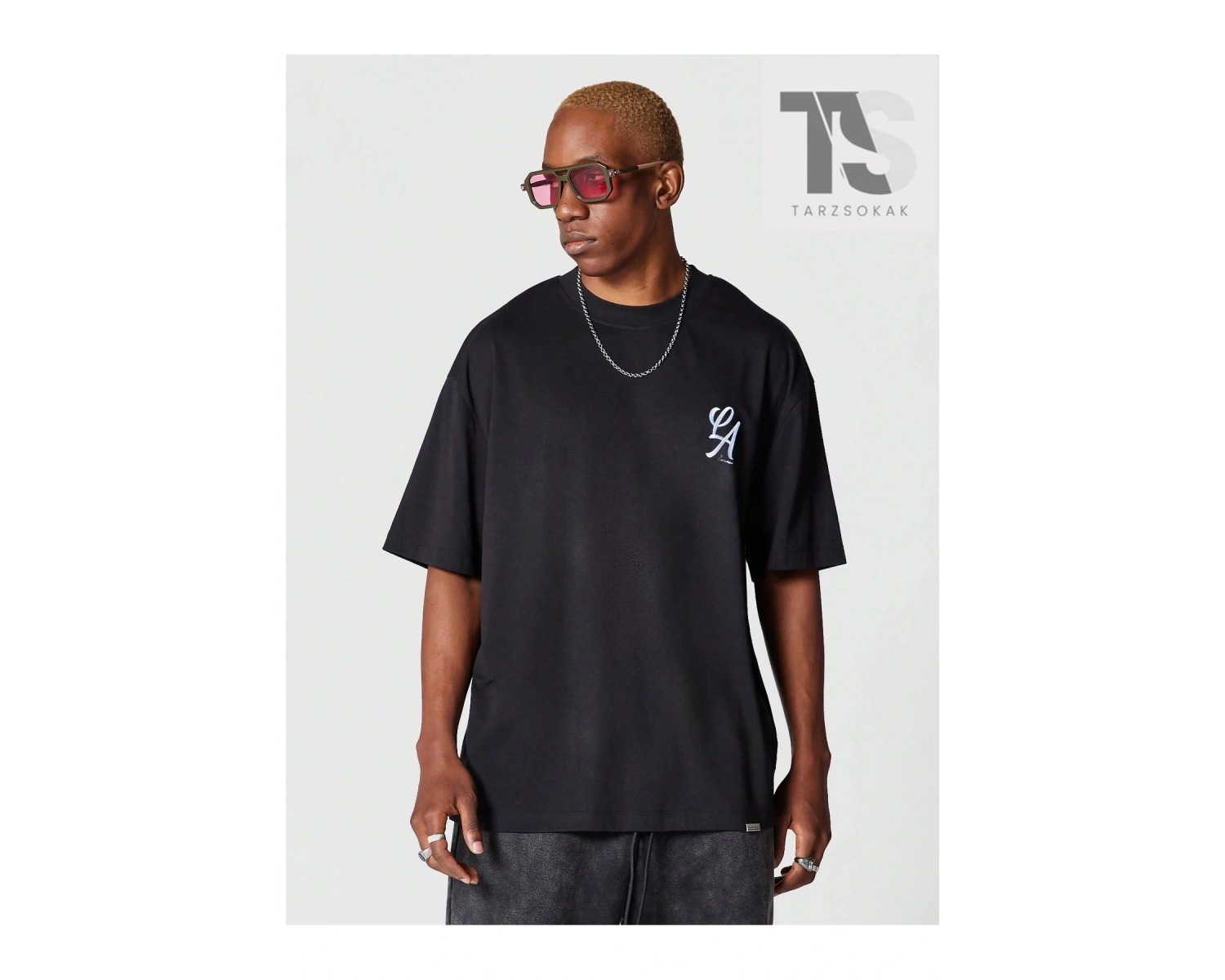 SUMWON Önü Arkası Şehir Baskılı Tişört