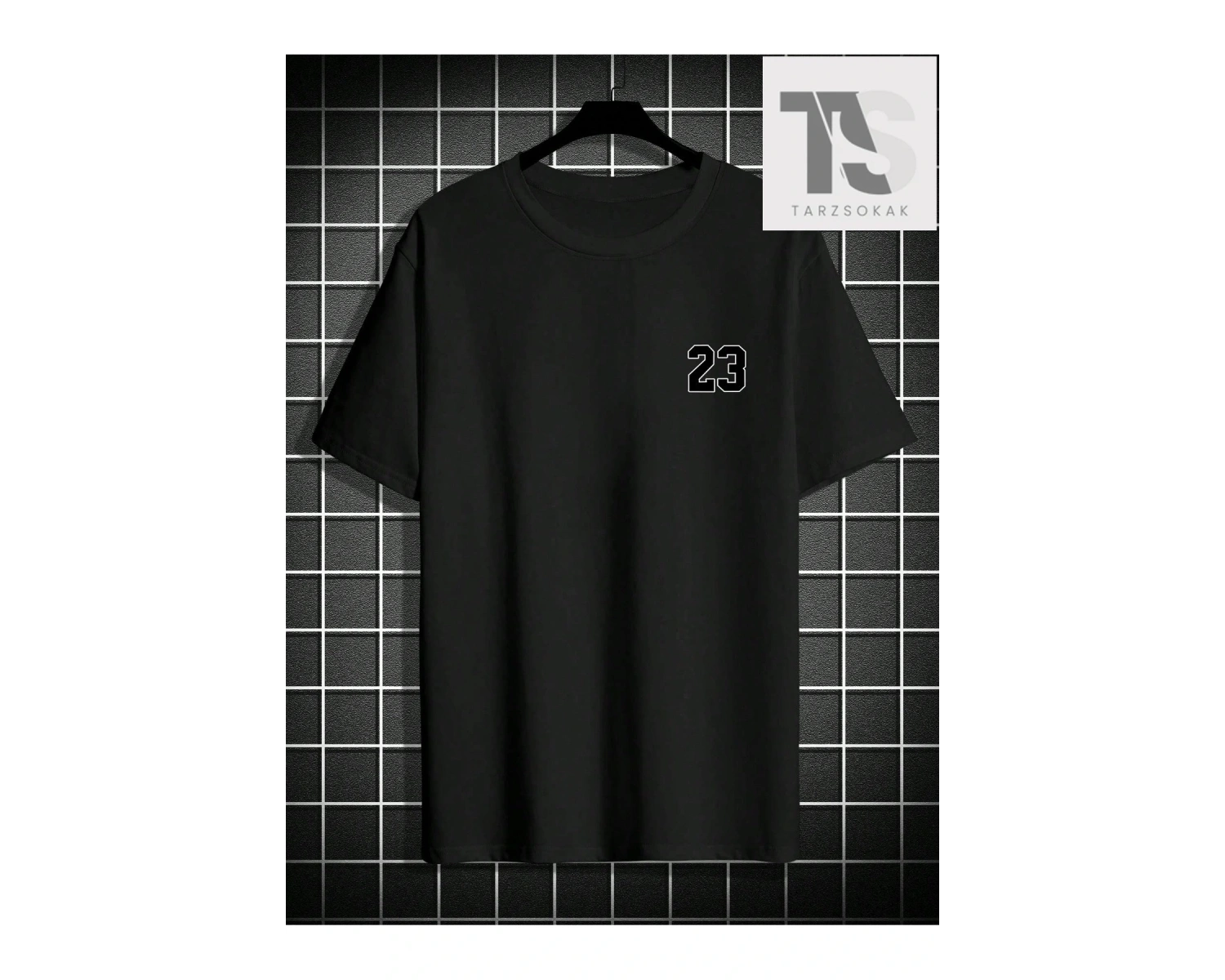 SUMWON Önü Nakışlı Süet Tişört