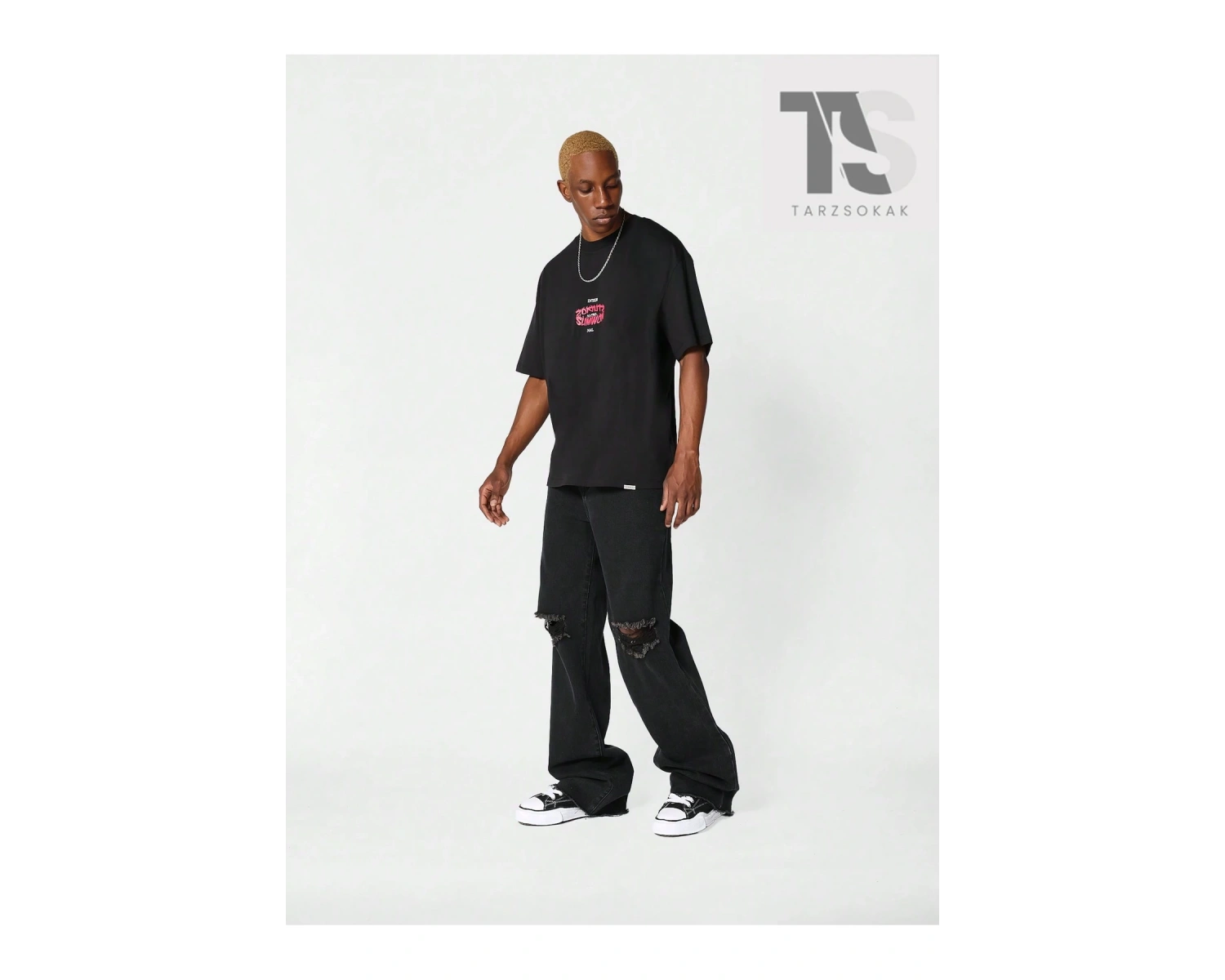 SUMWON Önü ve Arkası Baskılı Tişört