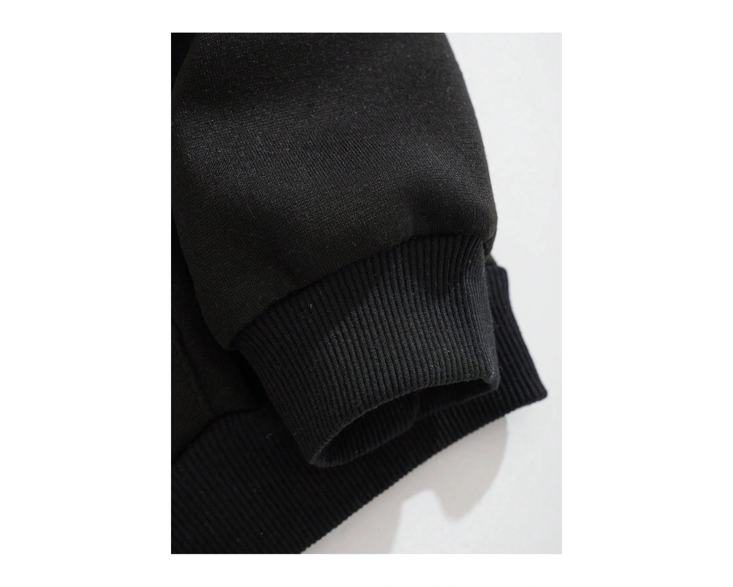 Sun & Moon Print Zip Up Drawstring Lined Hoodie Siyah