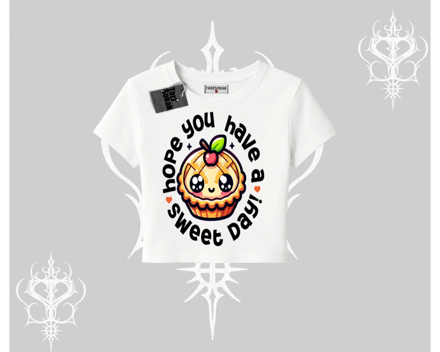 Sweet Day Cupcake Baskılı Babby Tee Tshirt