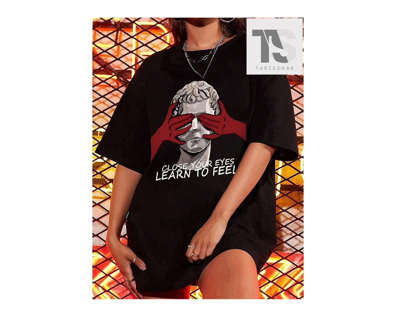 SXY Araba Meraklıları İçin Alev Harf Desenli Baskılı Erkek Tişört