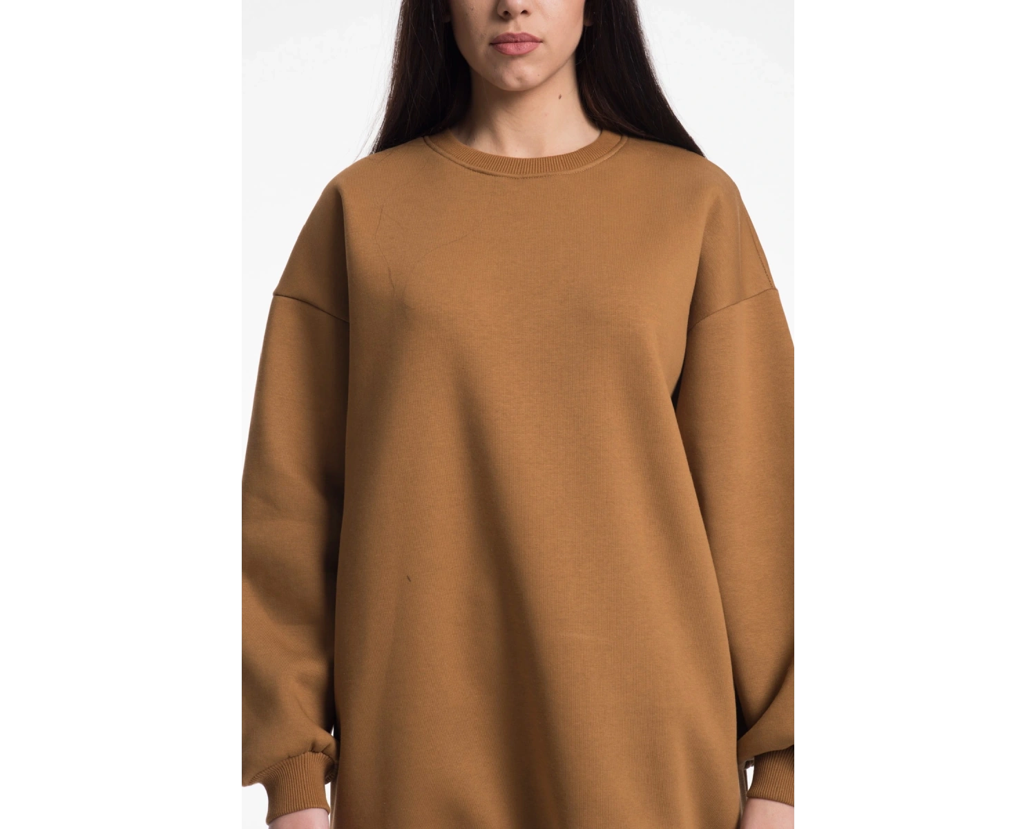 Taba Rengi Kadın Sweatshirt Bej