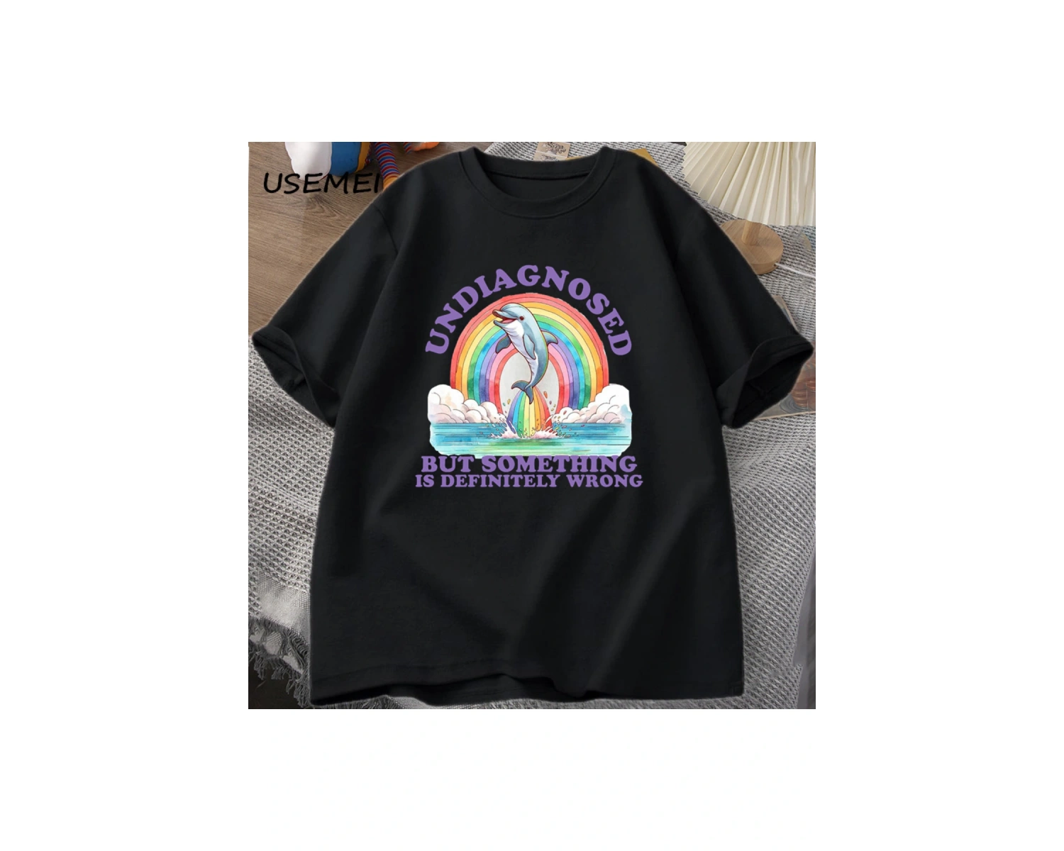 Tanısız Ama Kesinlikle Yanlış Bir Şey T-Shirt Vintage erkek Giysileri Yaz Pamuk Kısa Kollu T 2850