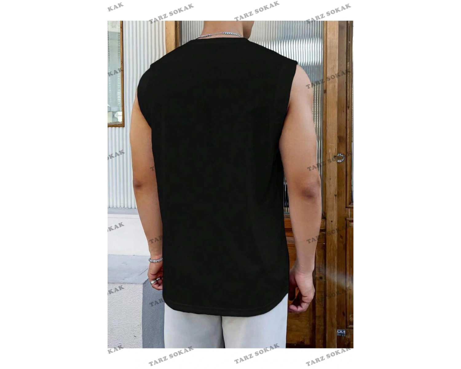 Tarzsokak----Unisex  OVERSİZE KOLSUZ