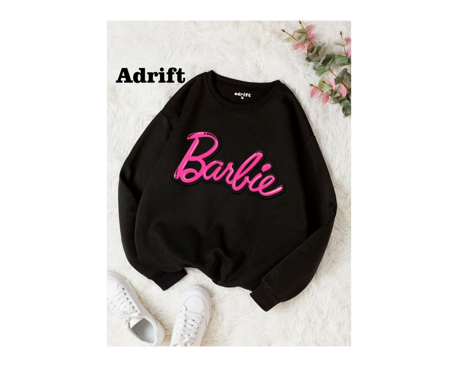 Tasarım Sweatshirt Siyah
