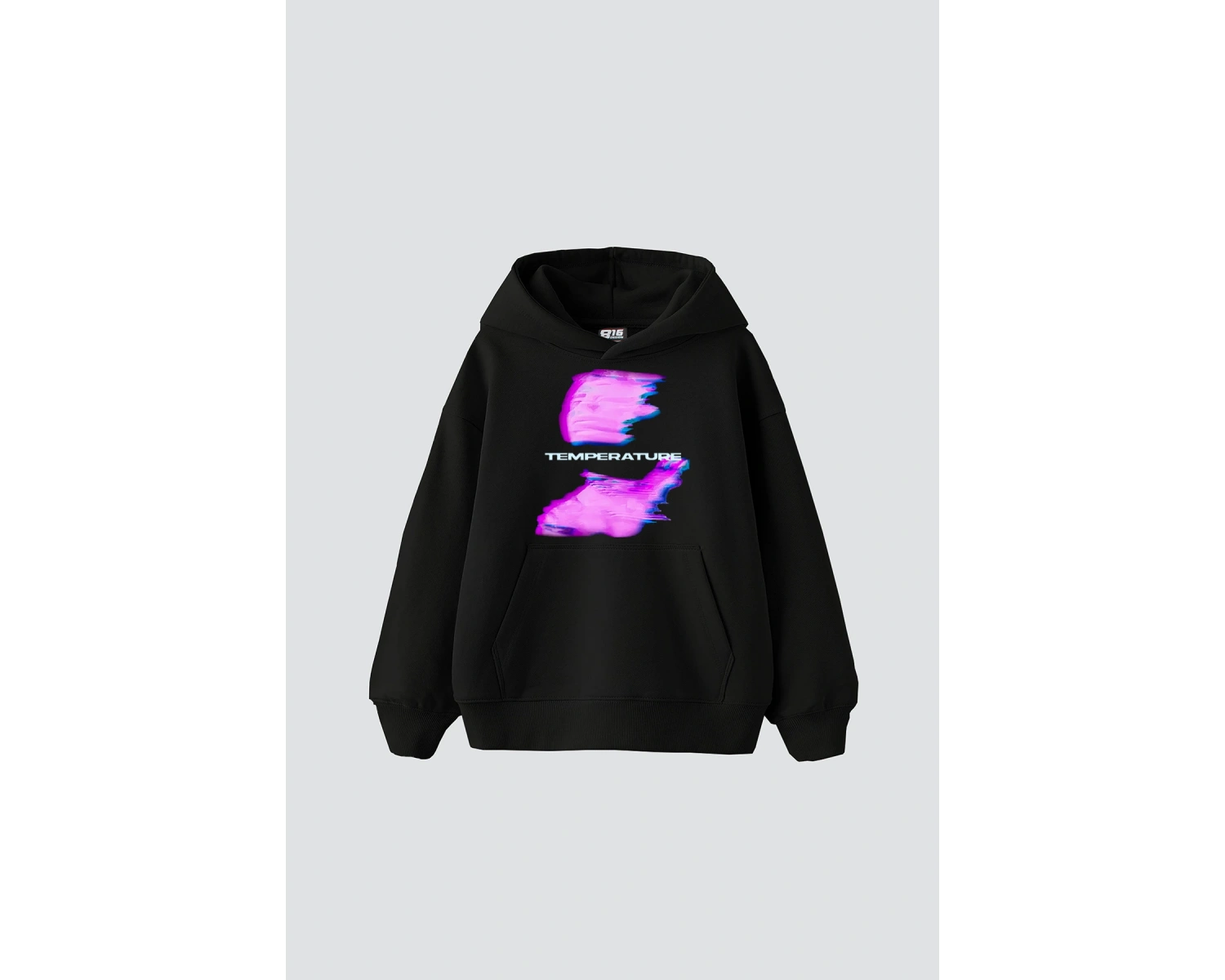 Temperature Baskılı Oversize Unisex Beyaz