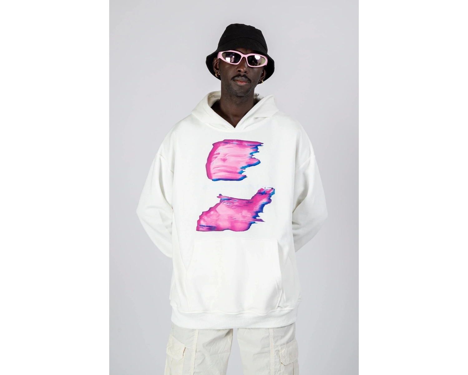 Temperature Baskılı Oversize Unisex Beyaz