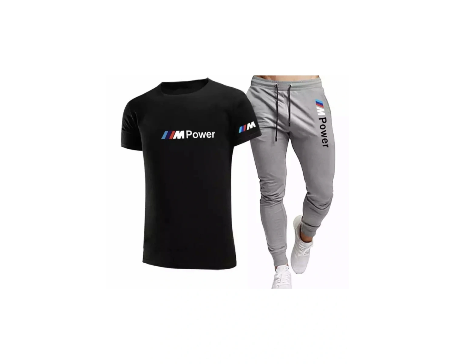 Ter Tutmayan %100 Pamuk Bmw Baskılı Kısa Kollu Yazlık Oversize Erkek Eşofman Takımı