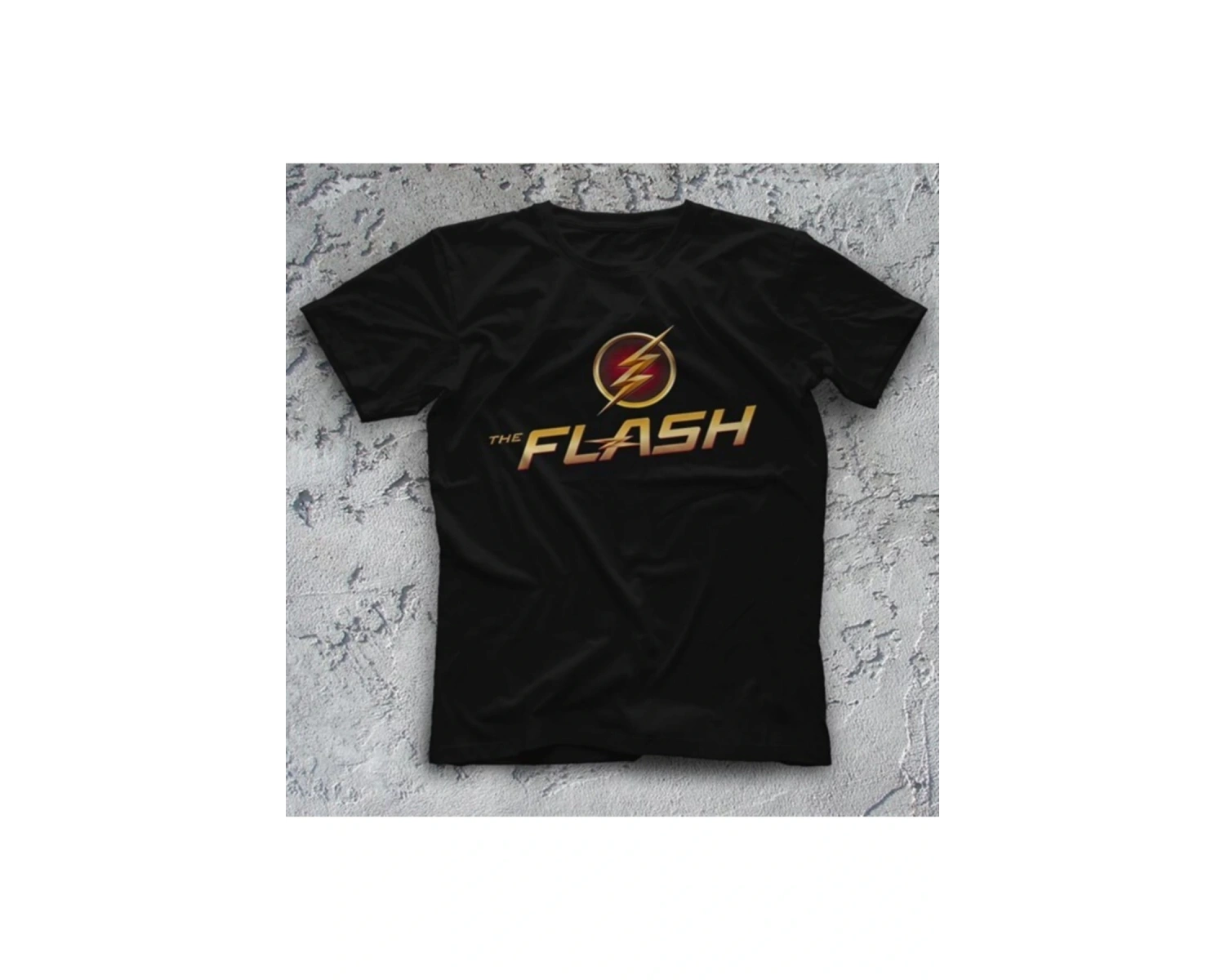 The Flash Siyah Çocuk Unisex Tişört T-shirt