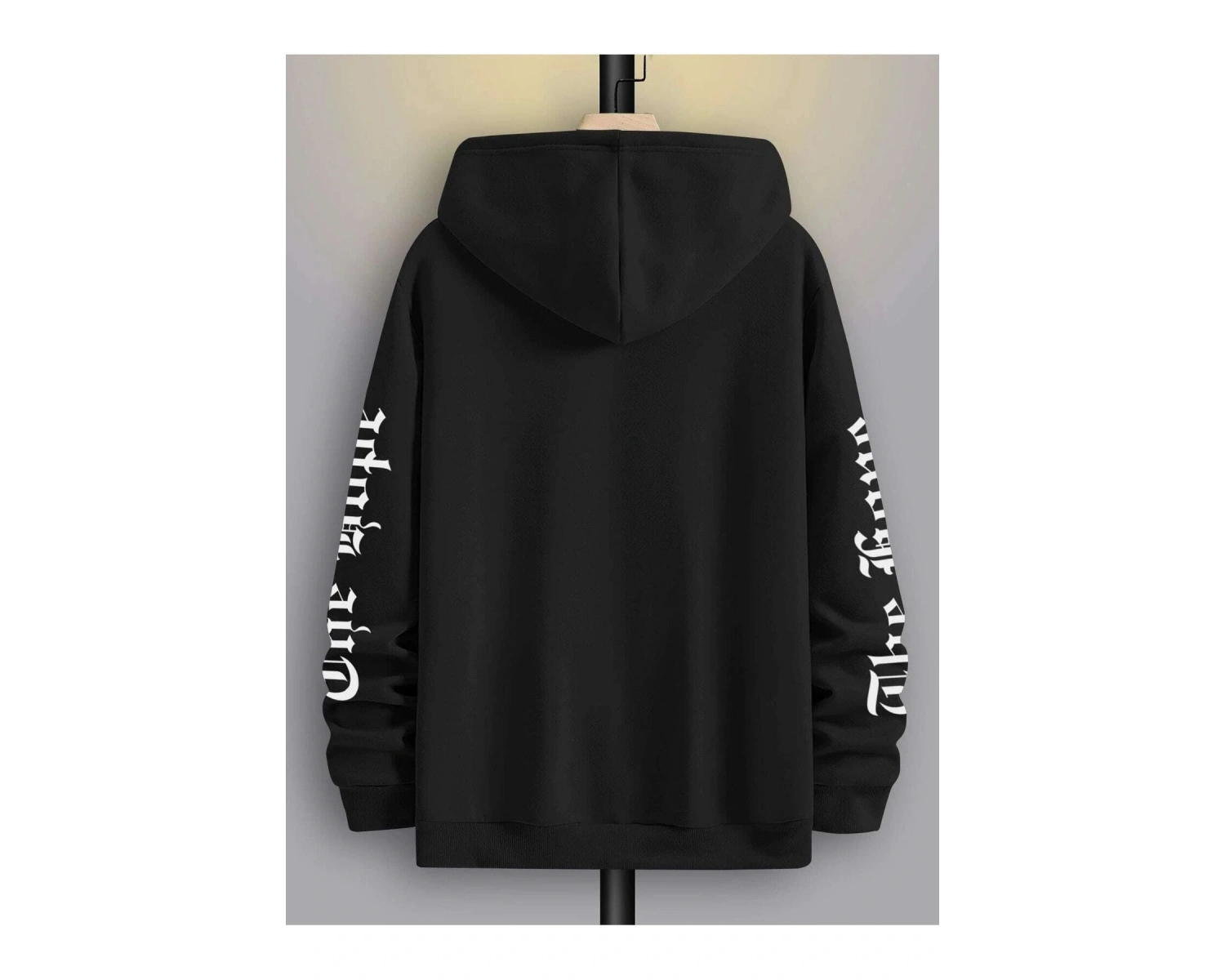 The Hope Renkli Baskılı Oversize Kapüşonlu Sweatshirt Beyaz