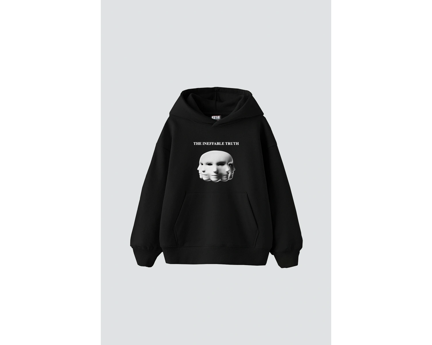 The Ineffable Truth Baskılı Oversize Unisex Premium Beyaz