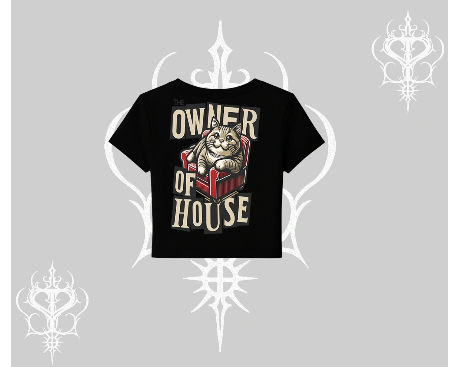 The Owner of House Kedi Arka Baskılı Babby Tee Tshirt
