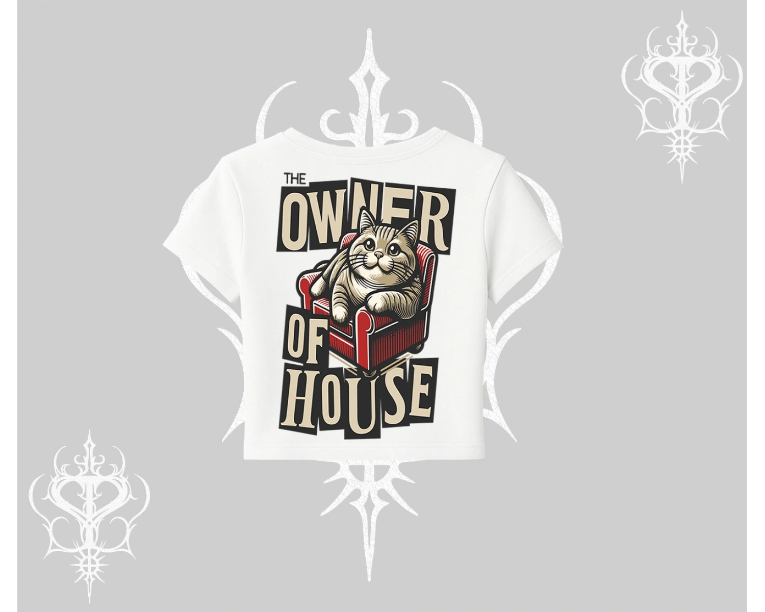 The Owner of House Kedi Arka Baskılı Babby Tee Tshirt