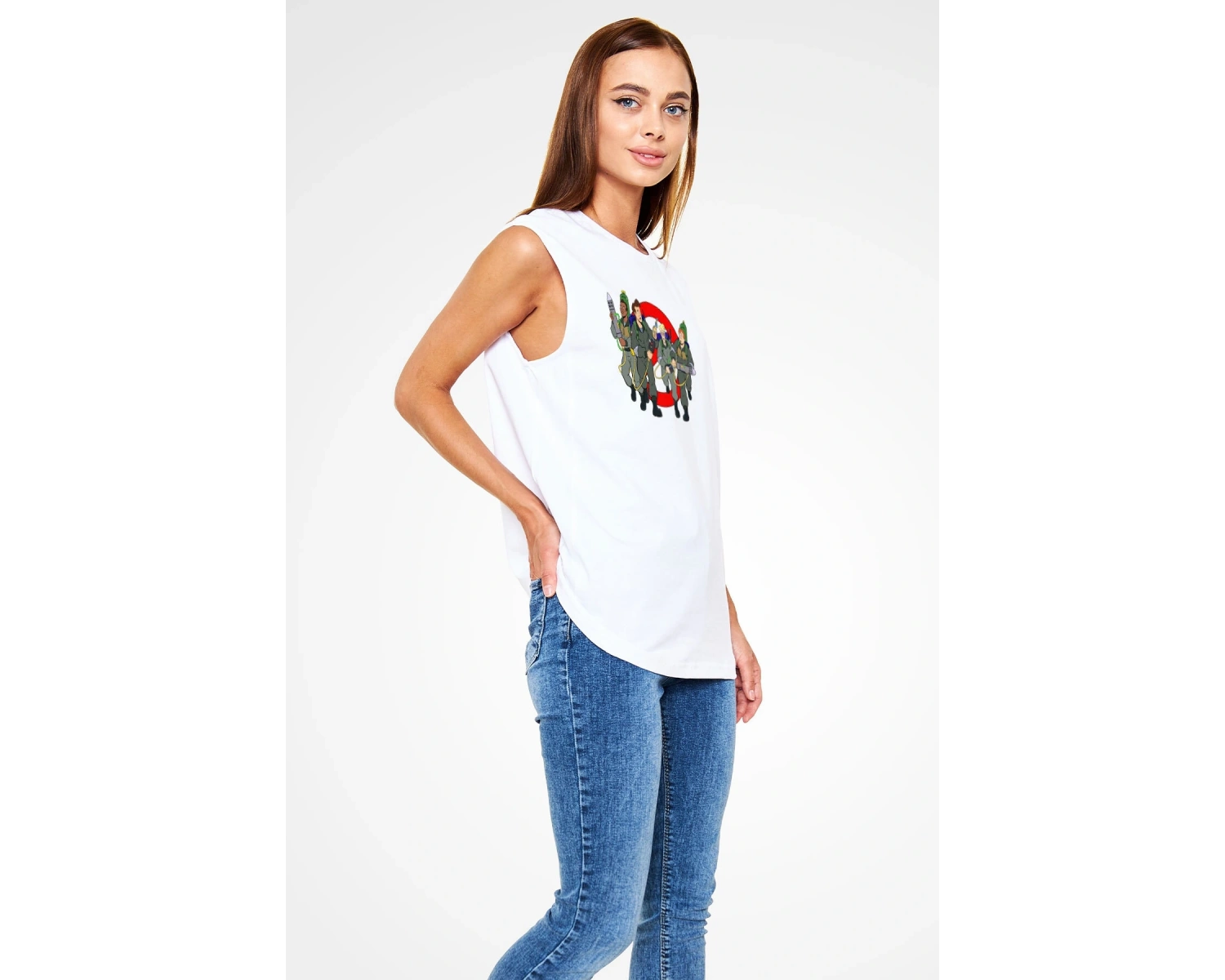 The Real Ghostbusters Hayalet Avcıları Beyaz Unisex Tişört T-Shirt