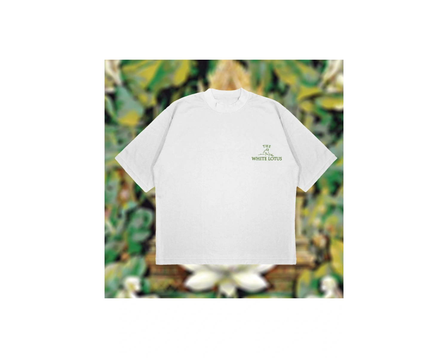 The White Lotus Oversize Unisex Pamuklu Nefes Alan Kalın Kumaşlı
