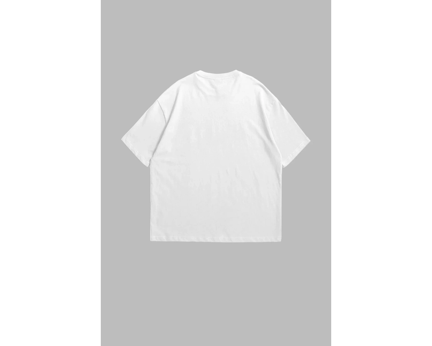 The World Is Yours Baskılı Oversize Unisex Beyaz