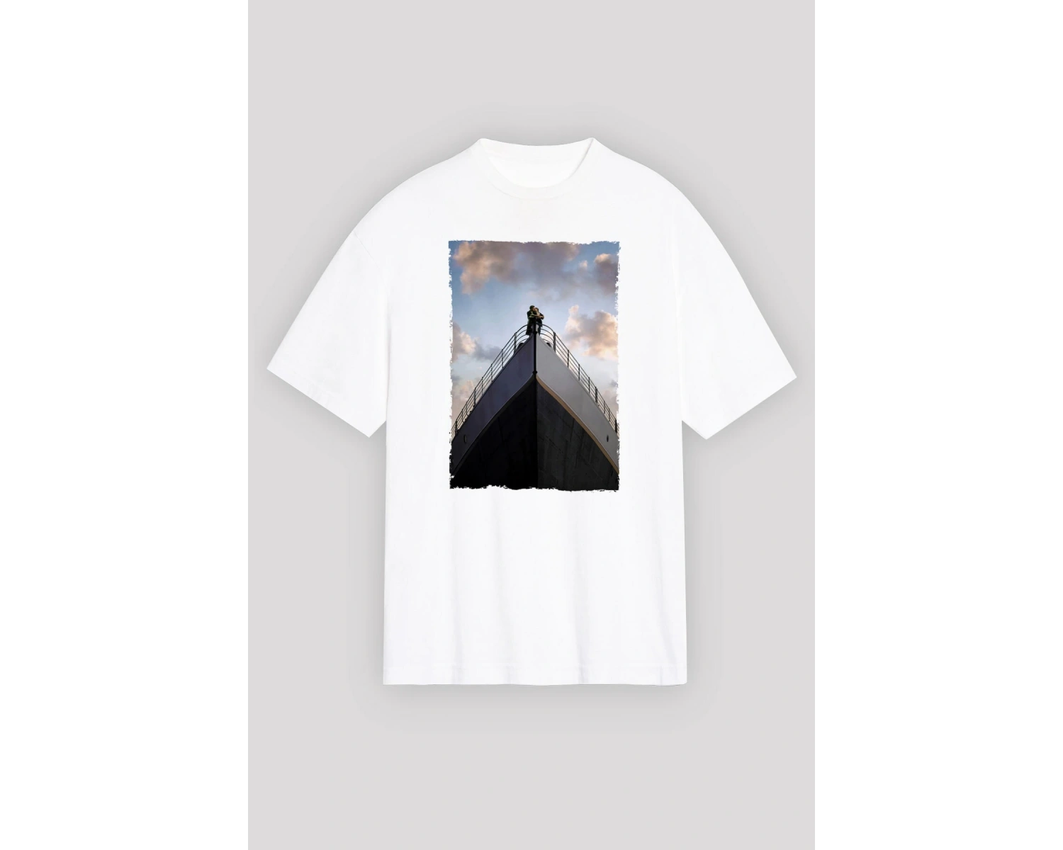 Titanik Beyaz Unisex Tişört T-Shirt