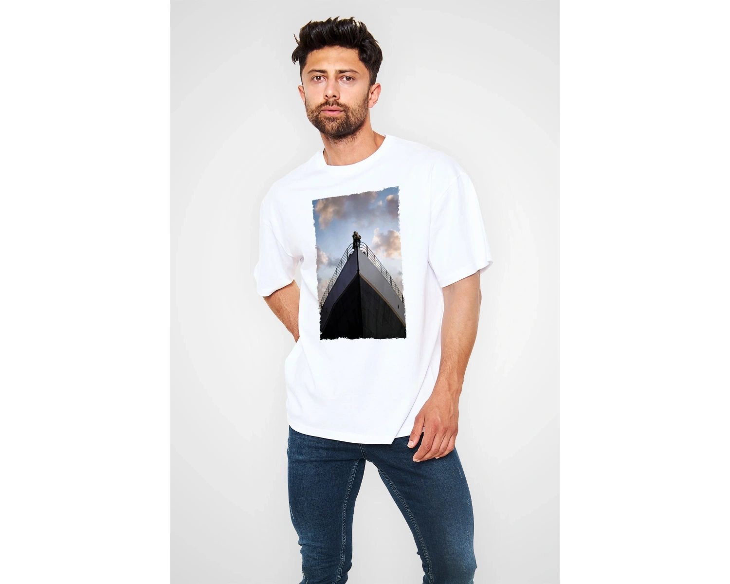 Titanik Beyaz Unisex Tişört T-Shirt