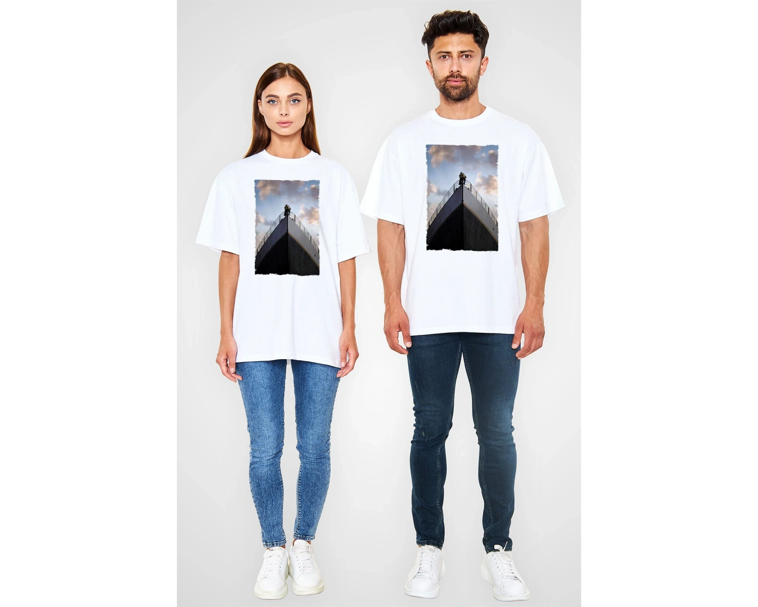 Titanik Beyaz Unisex Tişört T-Shirt
