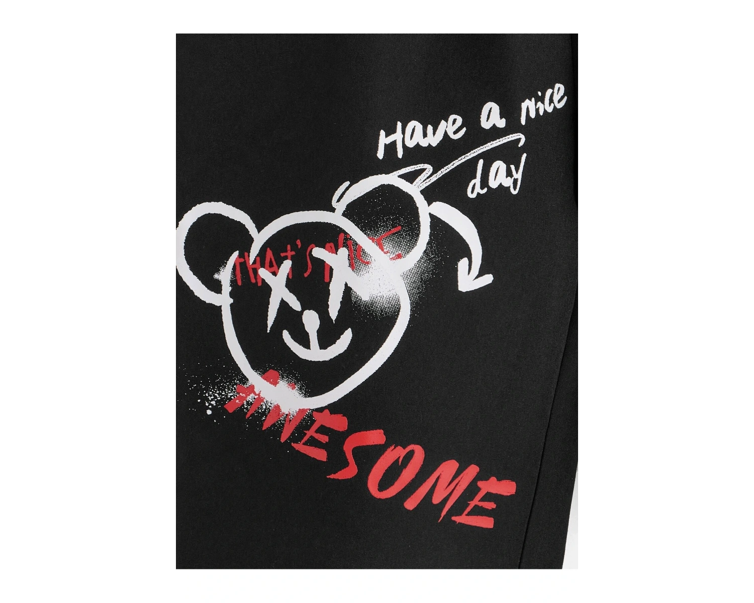 Toddler Boys Bear & Letter Graphic Elastic Waist Pants