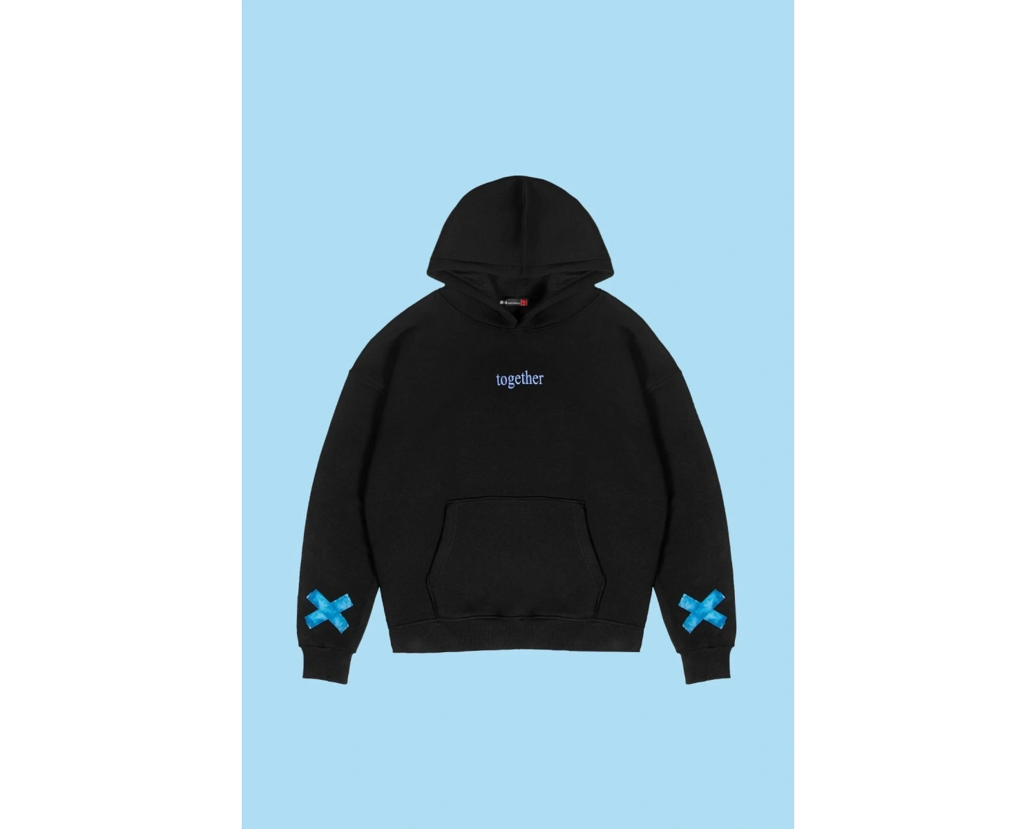 Together Baskılı Oversize Unisex Beyaz