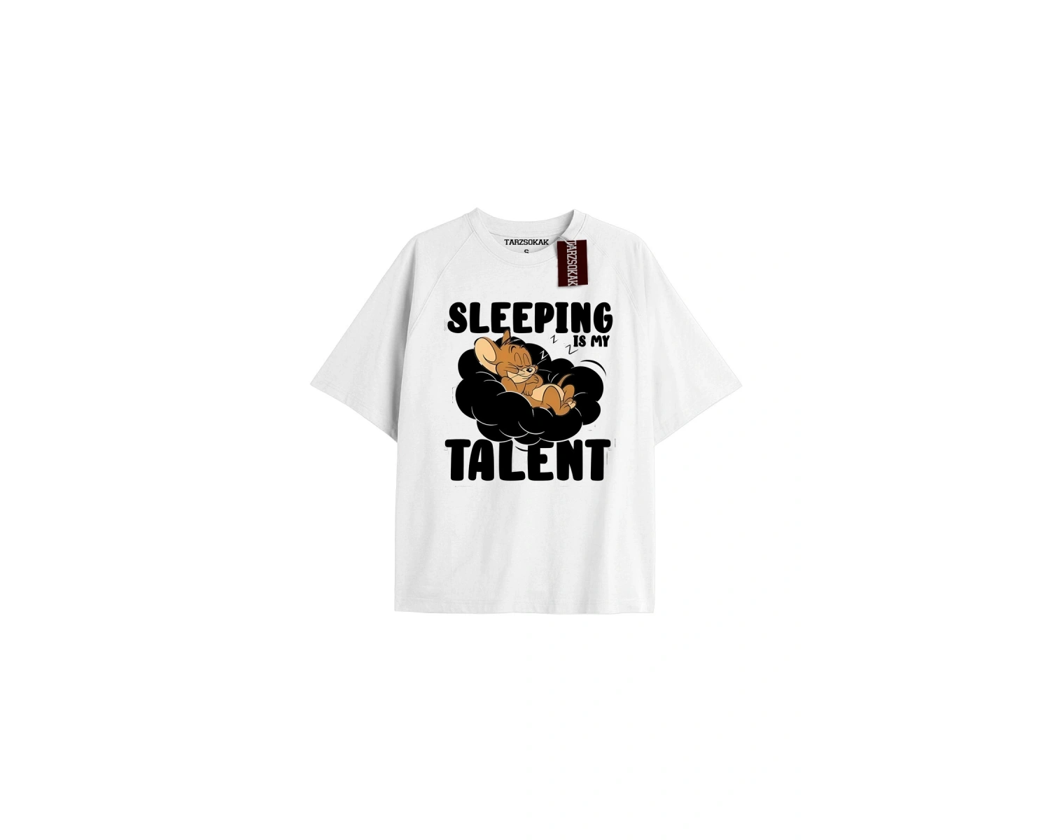 Tom And Jerry Cartoons Unisex Beyaz T-shirt