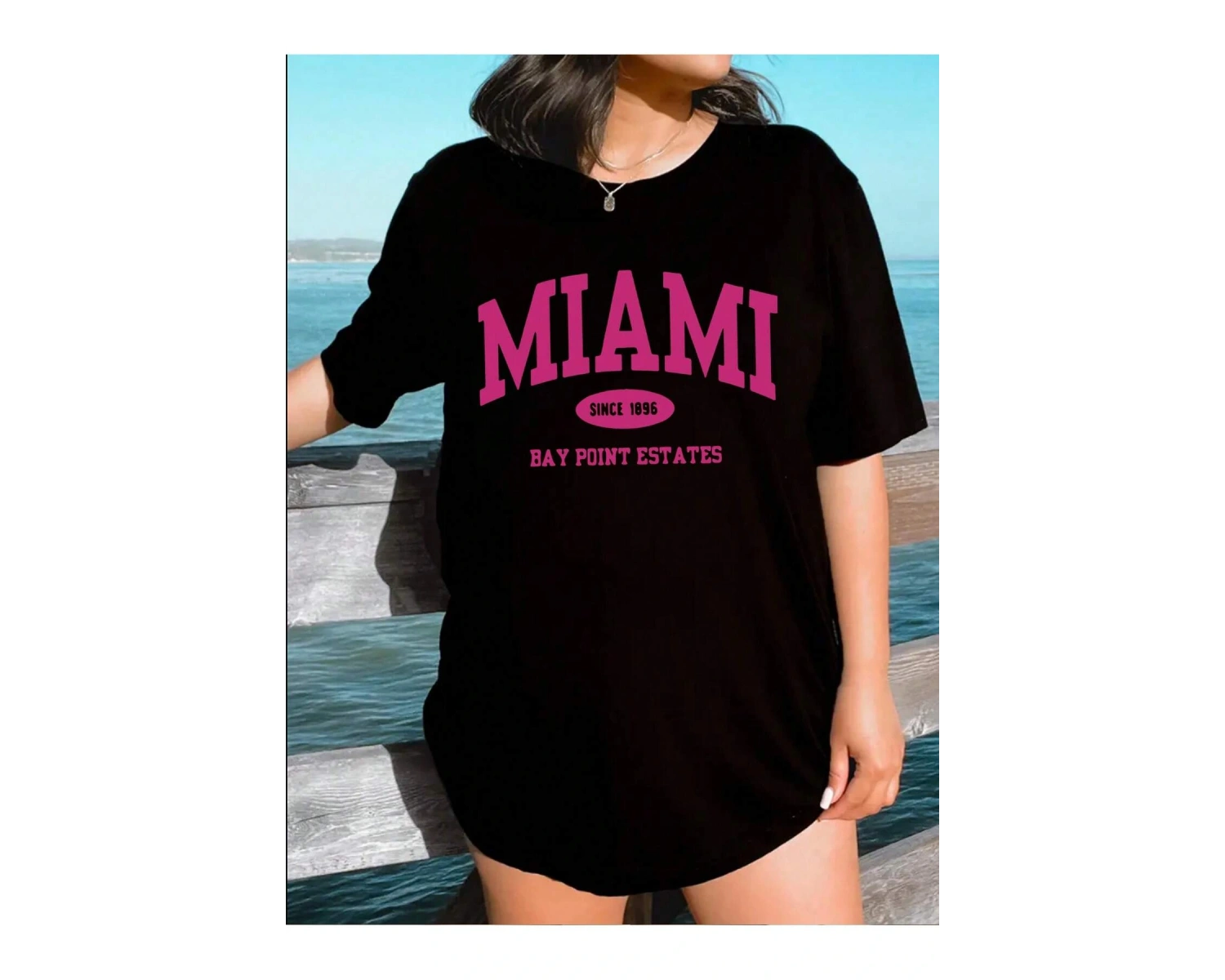 TOM & JERRY X Sloganlı ve Karikatür Grafikli Düşük Omuzlu Oversize Tişört