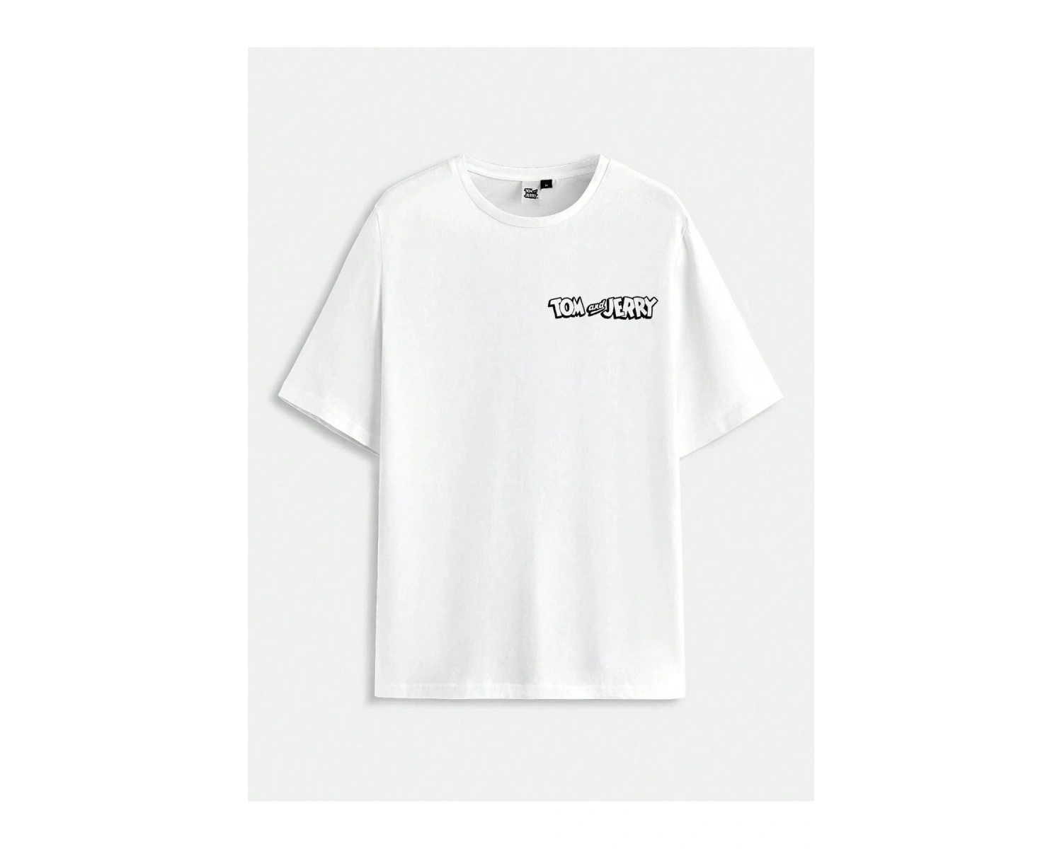 Tom Ve Jerry Baskılı Oversize Unisex T-Shirt