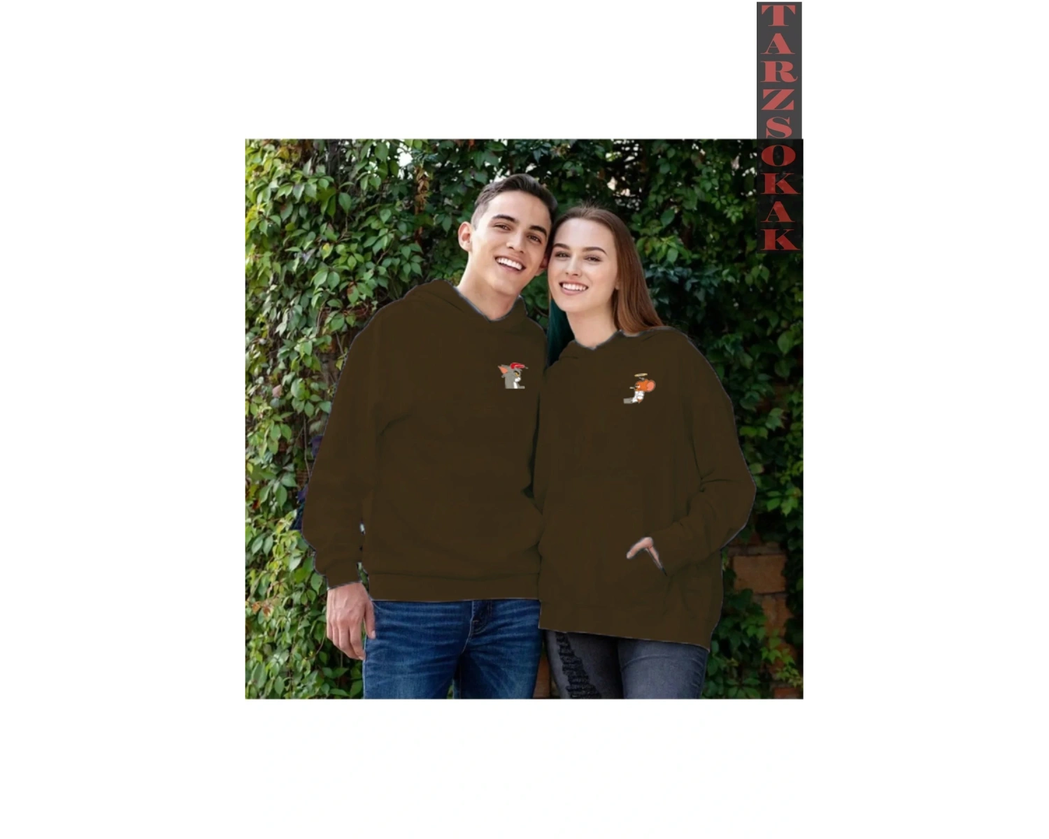 Tom Ve Jerry Tasarımlı Çift Sevgili Kombinleri Couple Clothing Yeni Sezon 2 Adet