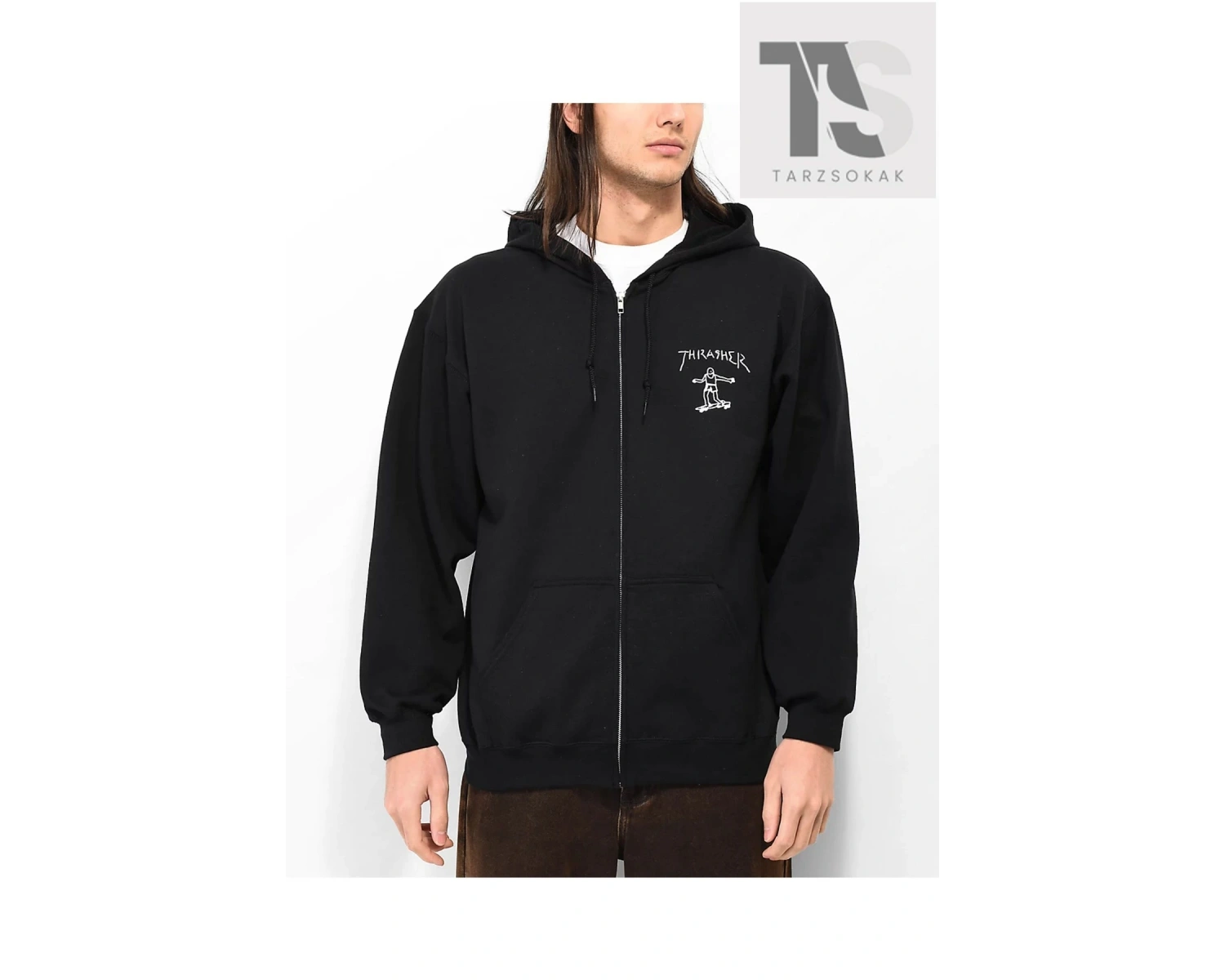 Trasher Skate Sweatshirt Fermuarlı Hırka