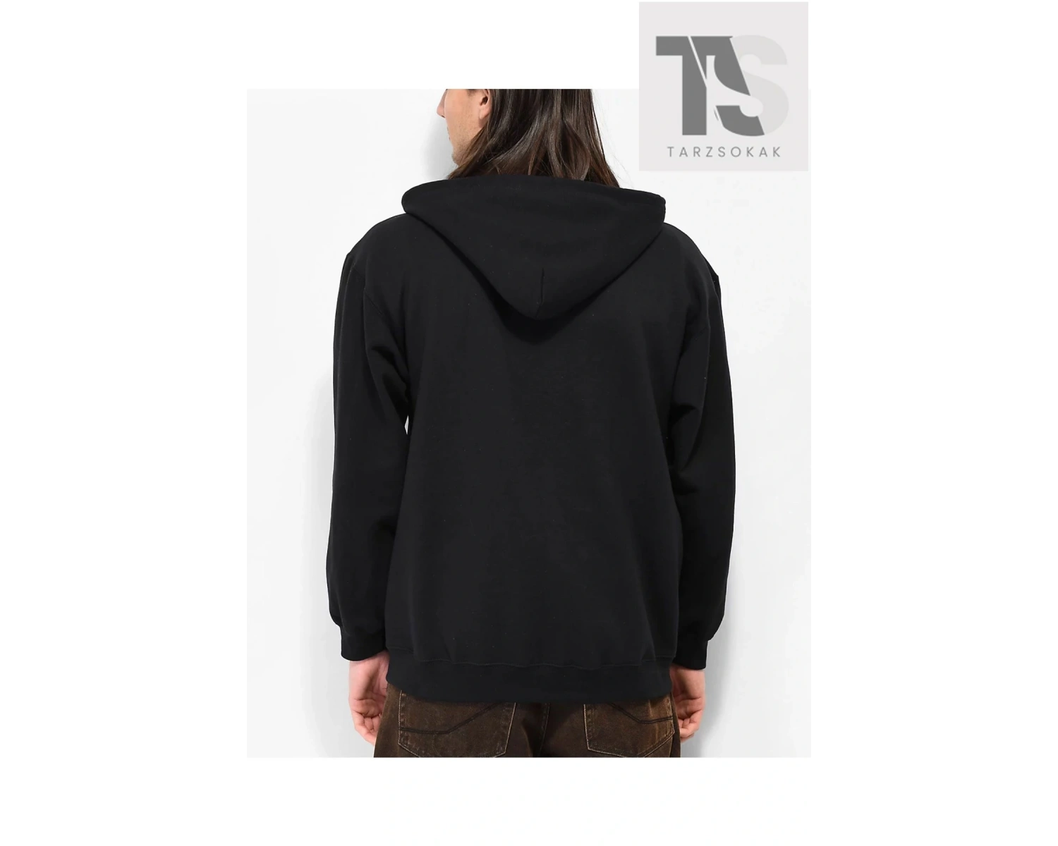 Trasher Skate Sweatshirt Fermuarlı Hırka Siyah