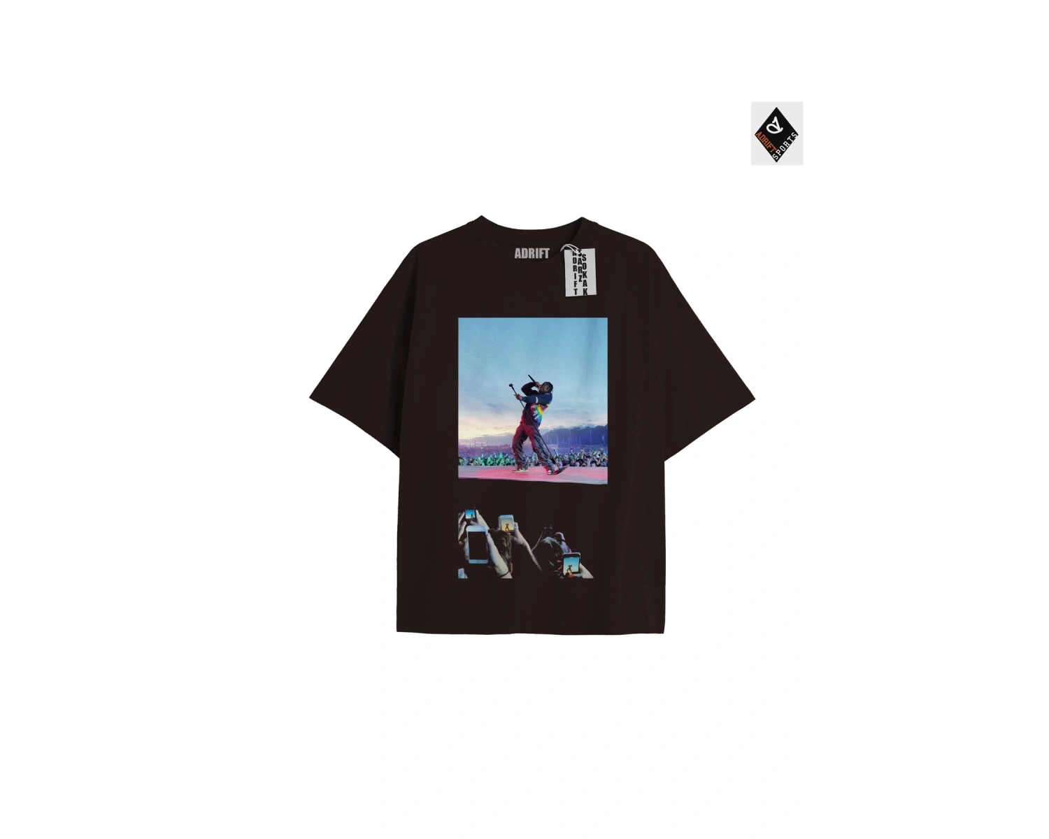 Travis Scott Siyah Oversize Unisex T-shirt