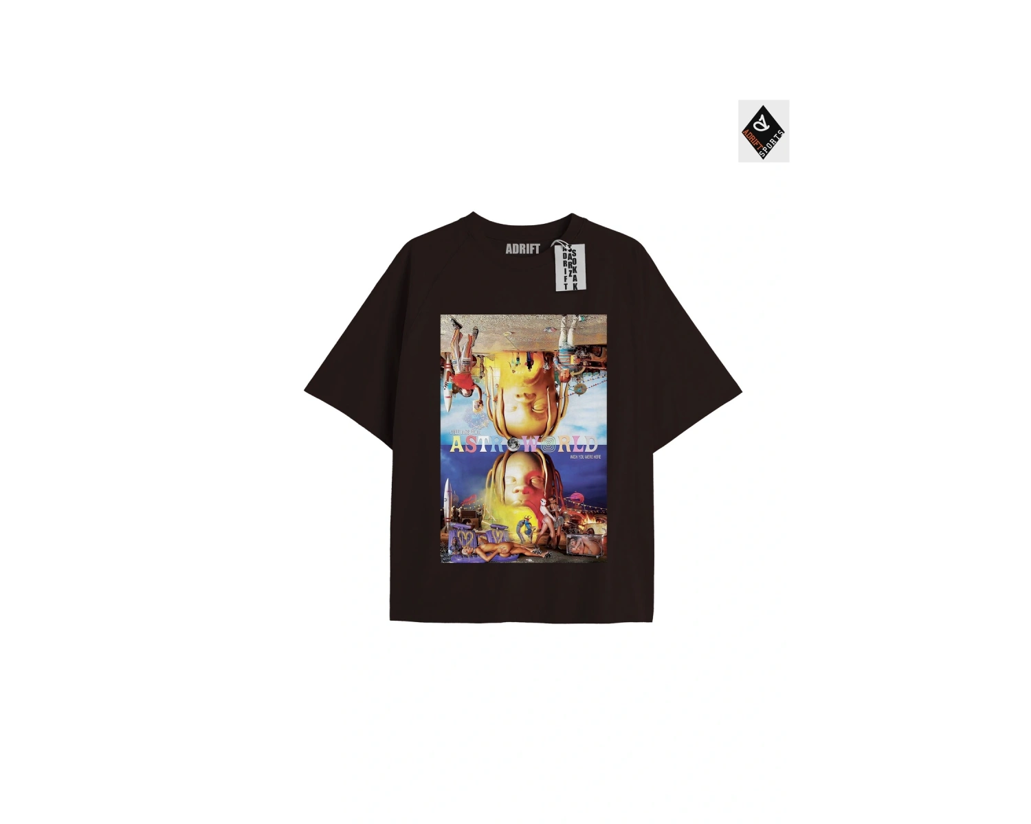 Travis Scott Siyah Oversize Unisex T-shirt