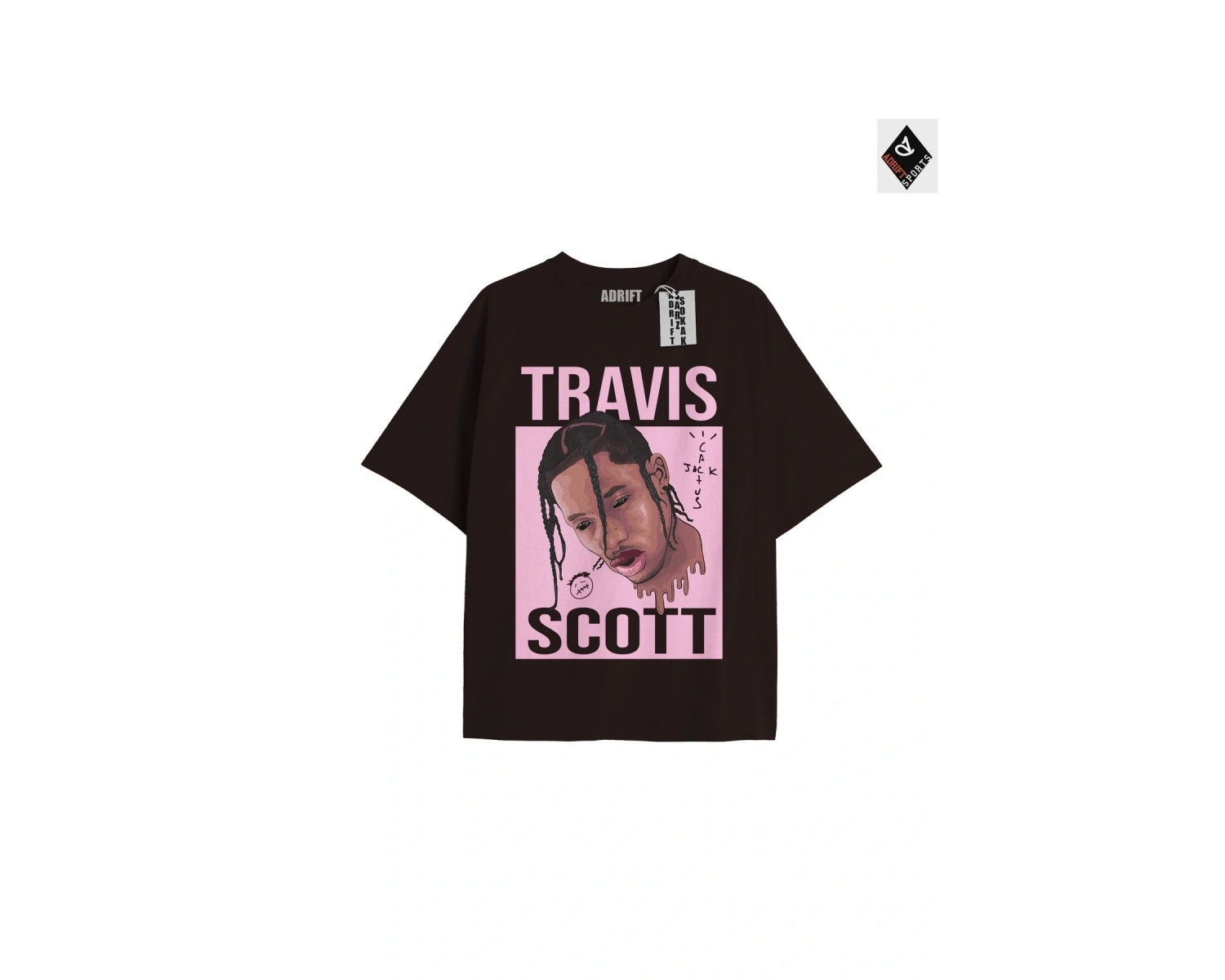 Travis Scott Siyah Oversize Unisex T-shirt