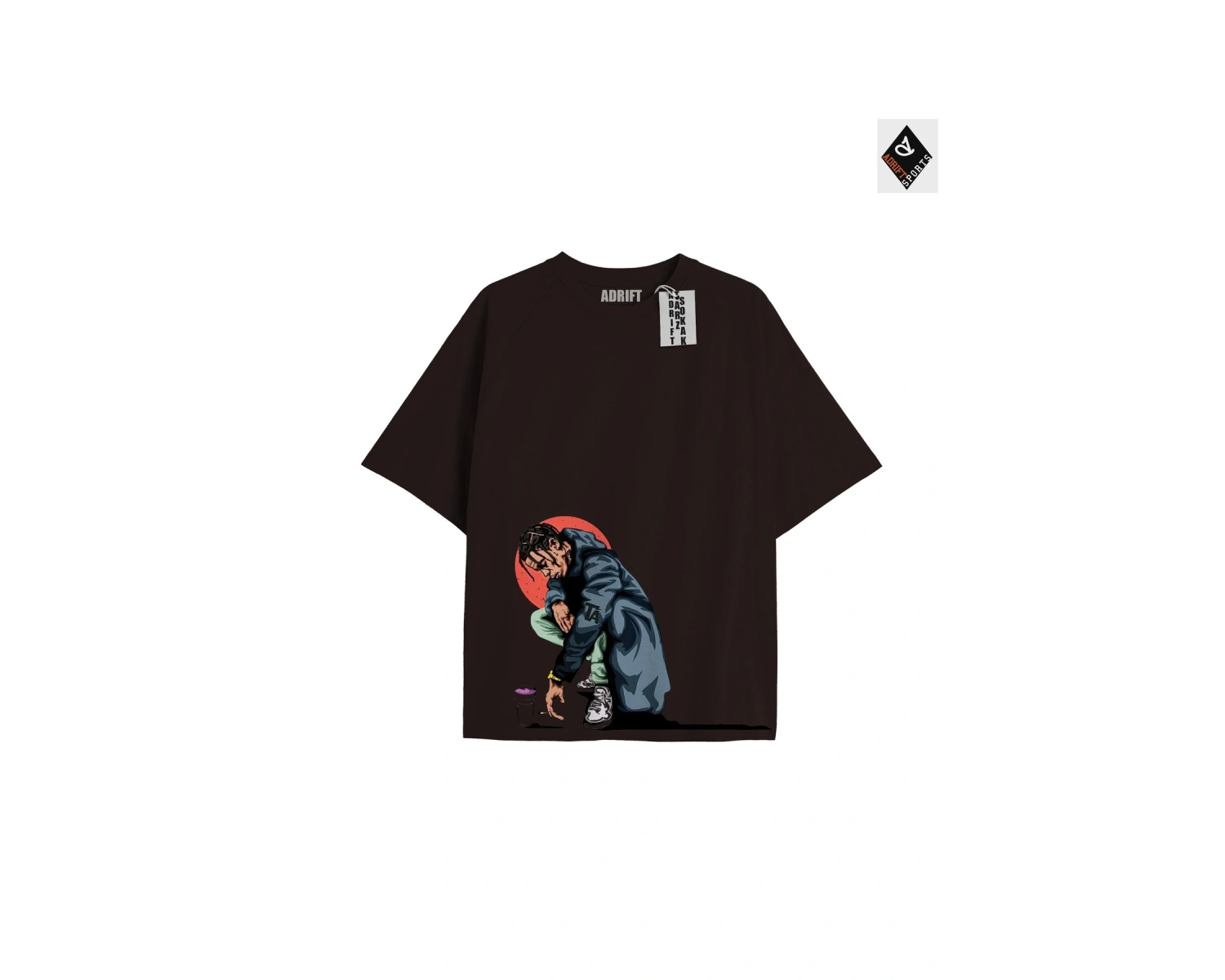 Travis Scott Siyah Oversize Unisex T-shirt