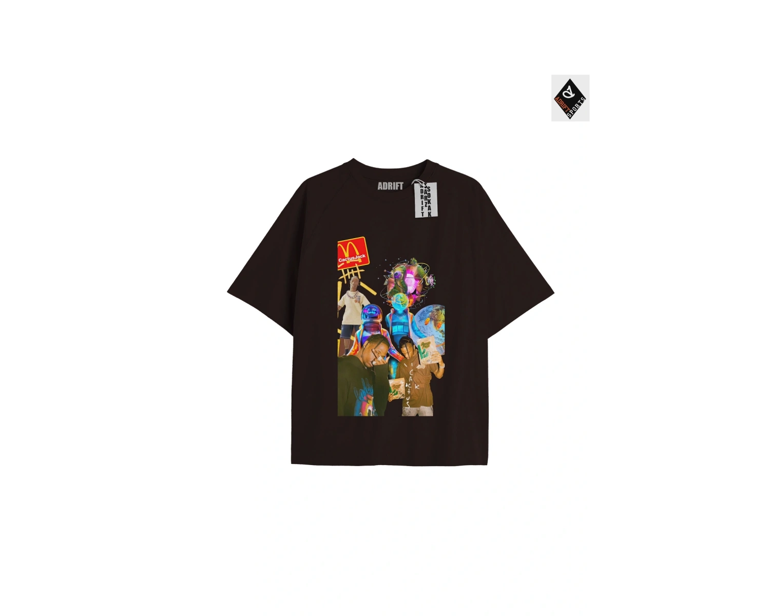 Travis Scott Siyah Oversize Unisex T-shirt