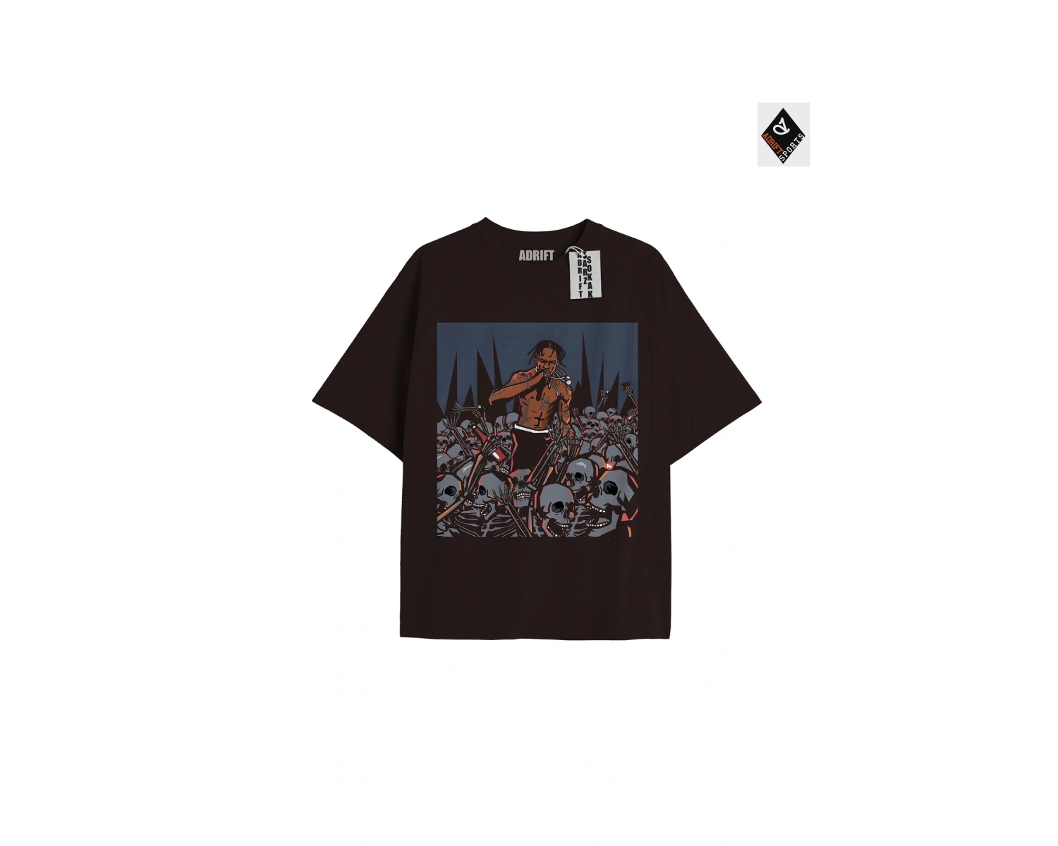 Travis Scott Siyah Oversize Unisex T-shirt
